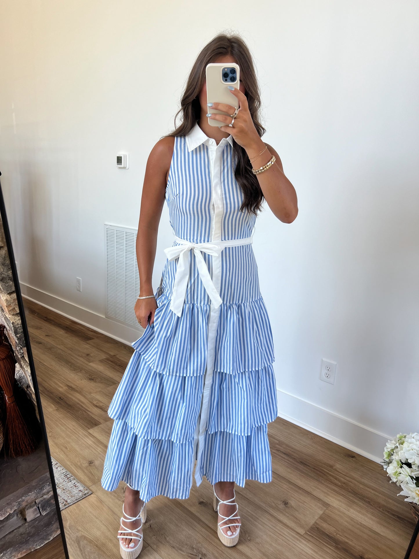 Seaside Stripes Maxi Dress