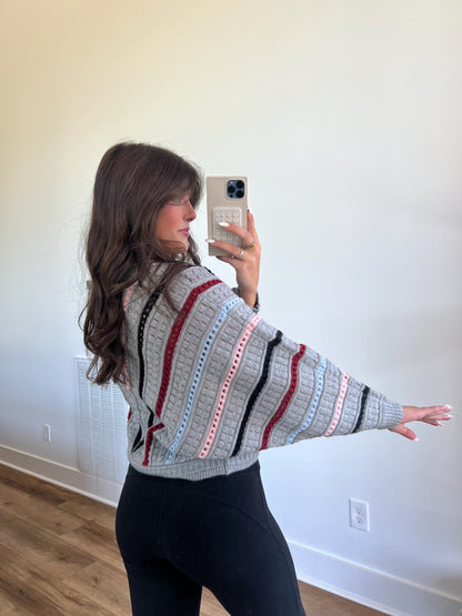 Stripe Chevron Sweater