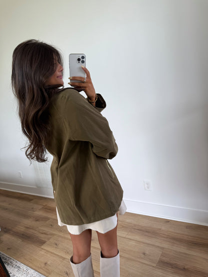 Green Barn Jacket (Plaid Inside)