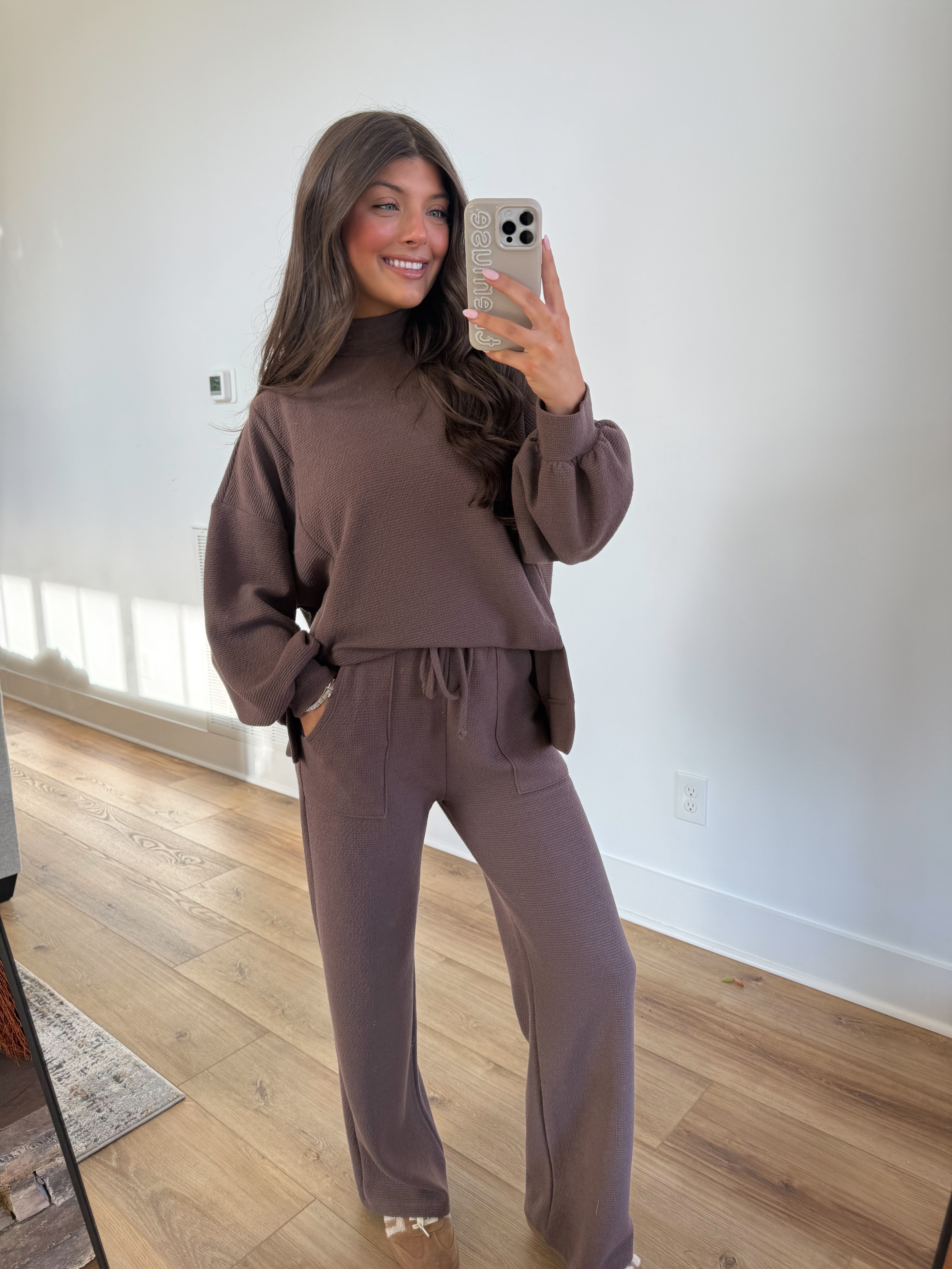 Essential Lounge Mockneck (Brown)(PRE-ORDER (1-2 weeks)/ Restock)