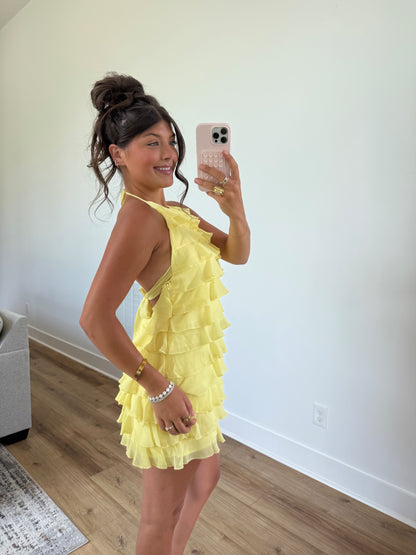 Lemon Drop Mini Dress