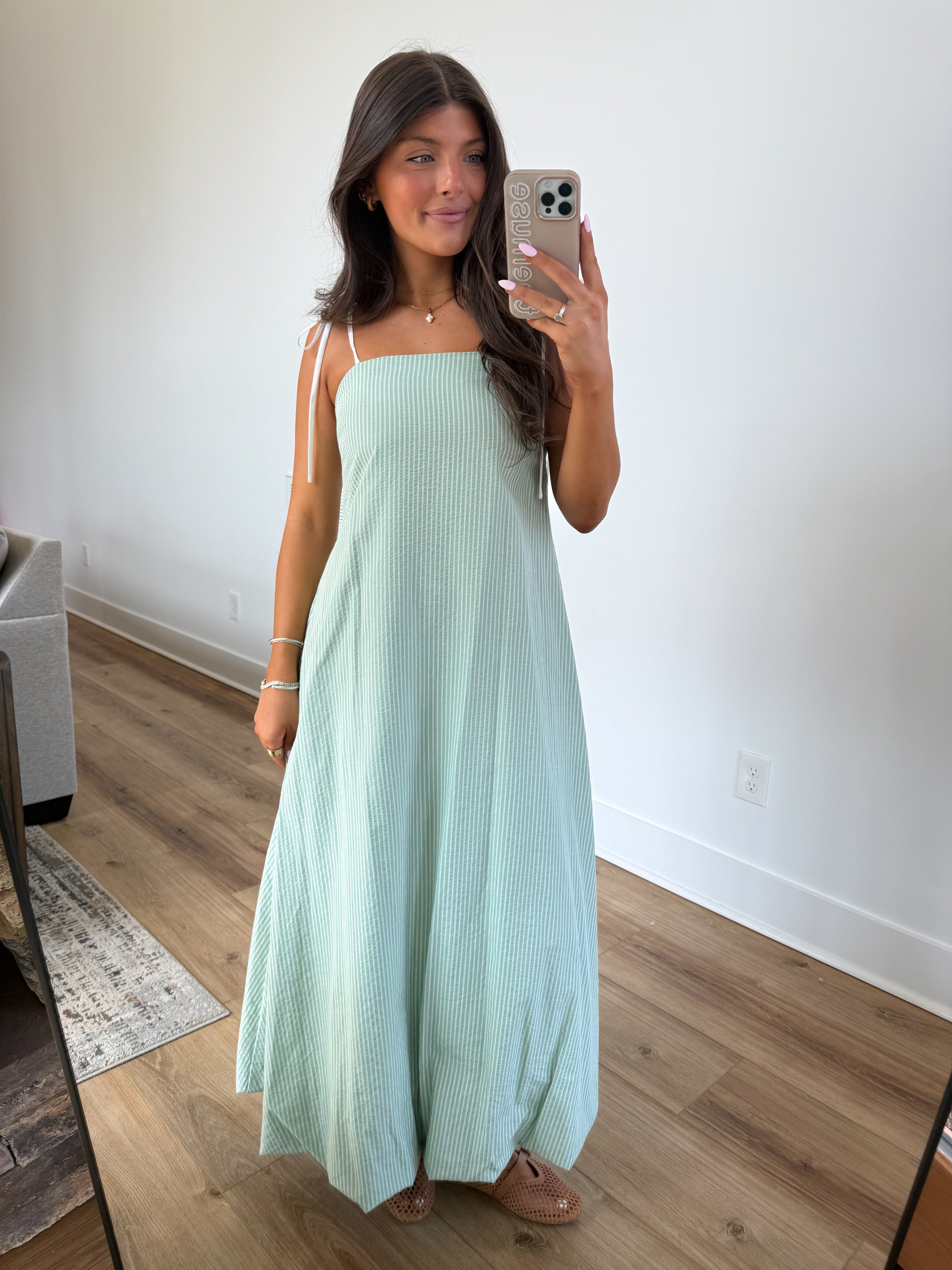 The Sweet Easter Stripe Maxi (Blue)