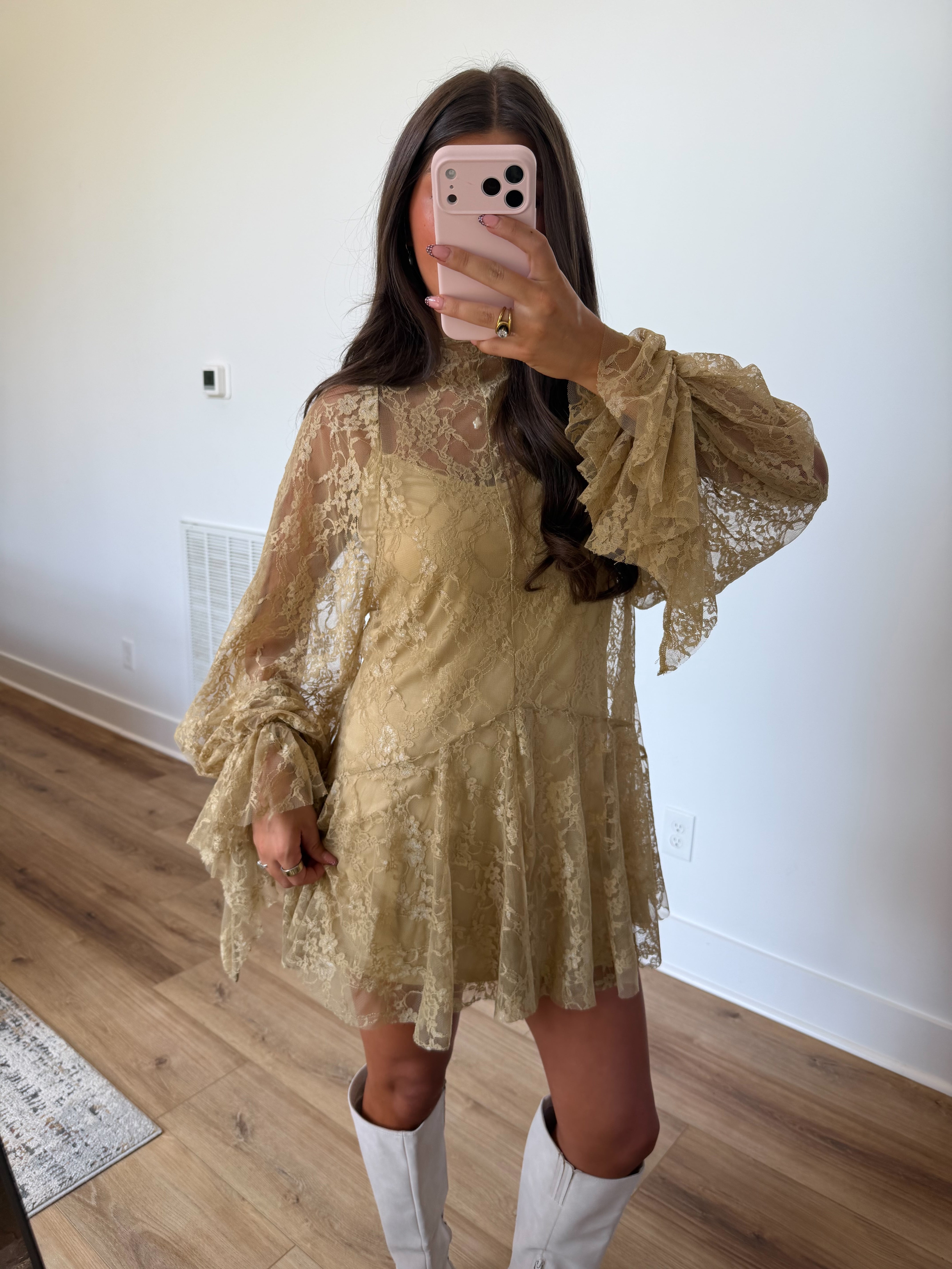 Stevie Lace Mini (Pistachio)