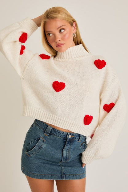 Hearts All Over The World Sweater