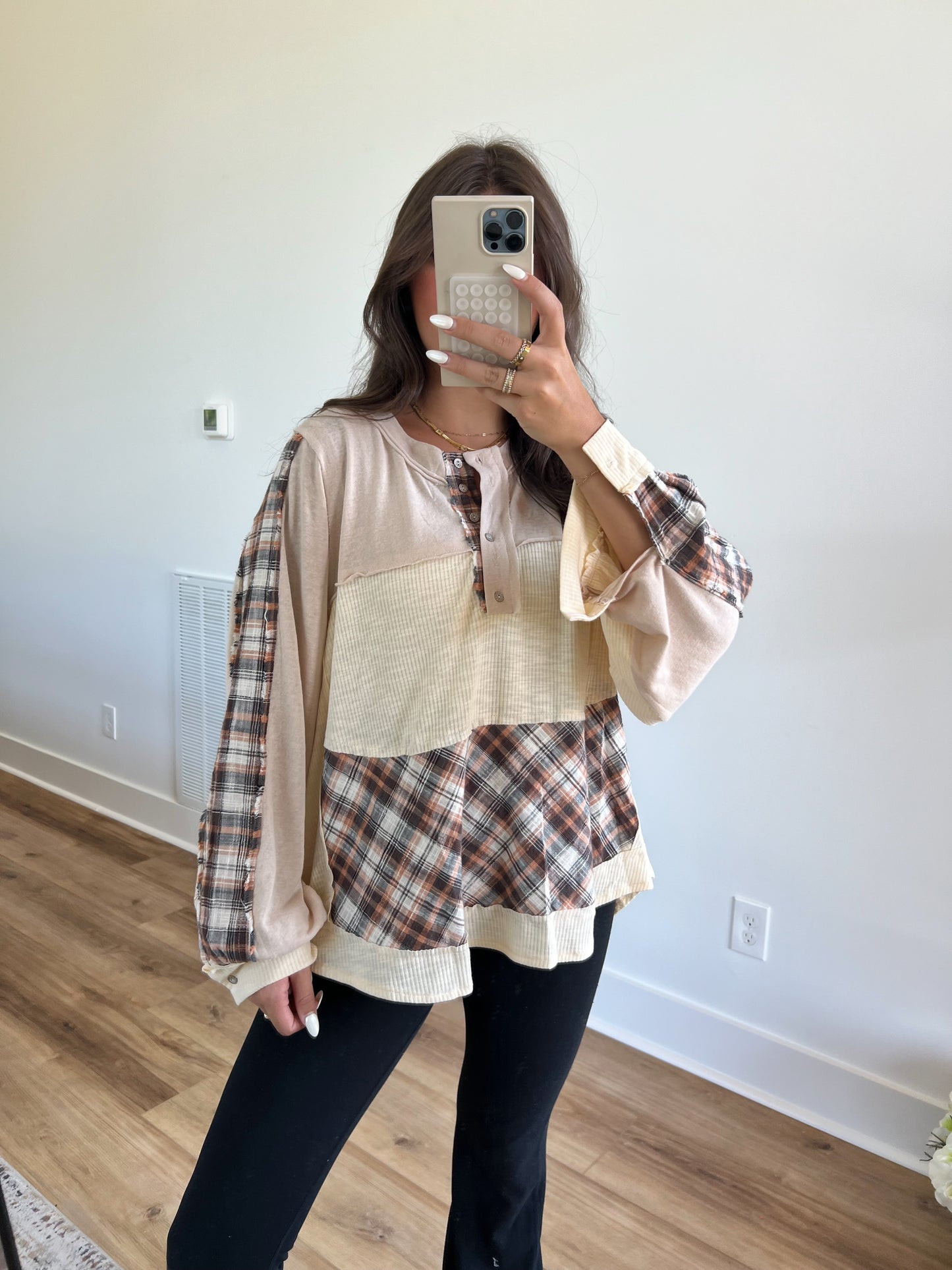 Fall Plaid Blouse