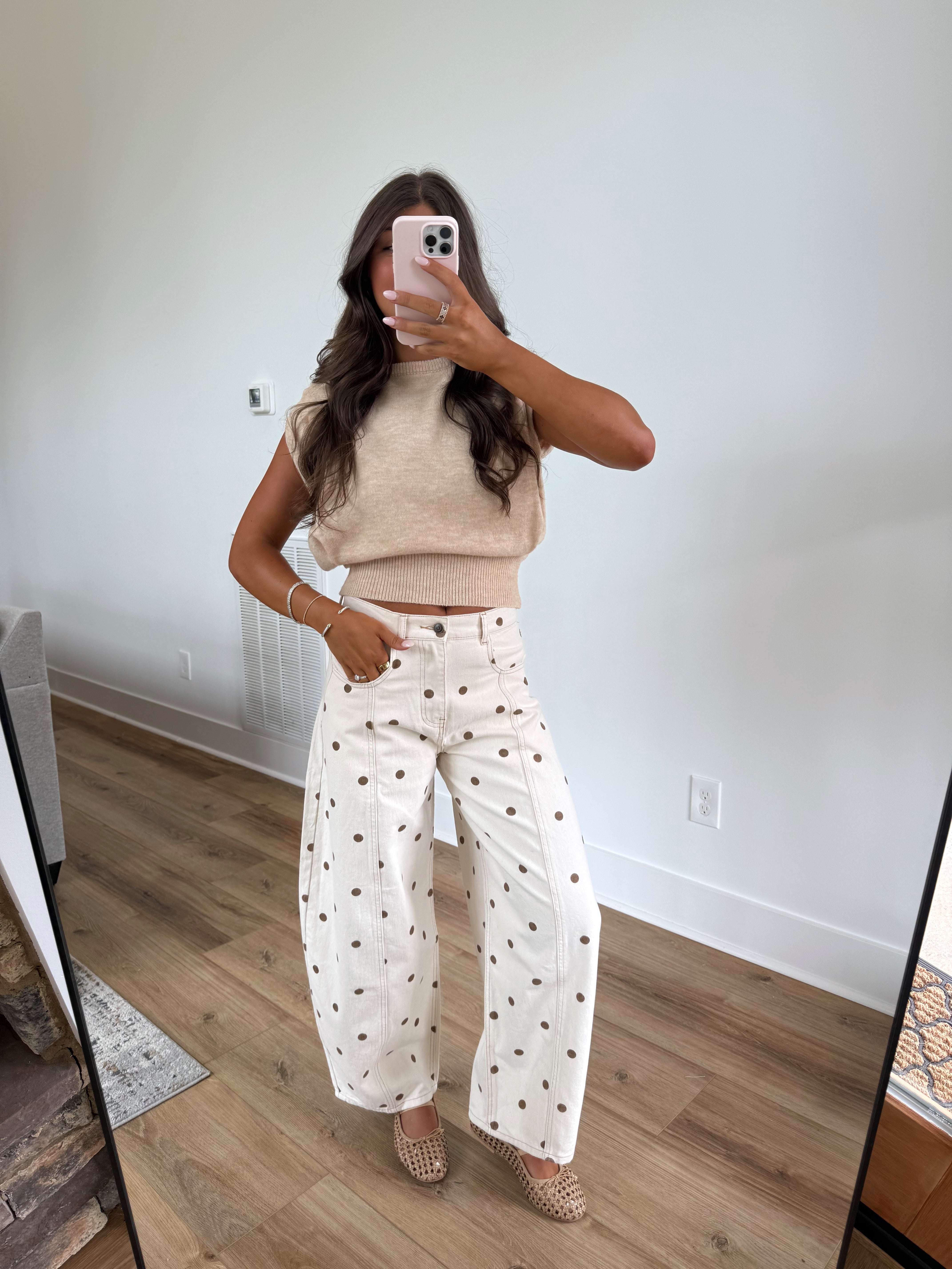 Chestnut Dots Jeans(PRE-ORDER (Mid-November)/ Restock)