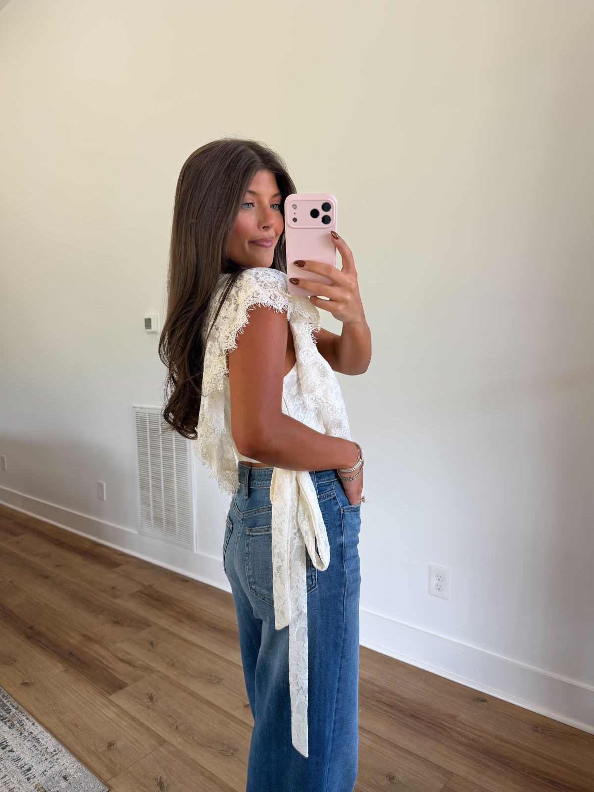 Darling Lace Ruffle Top