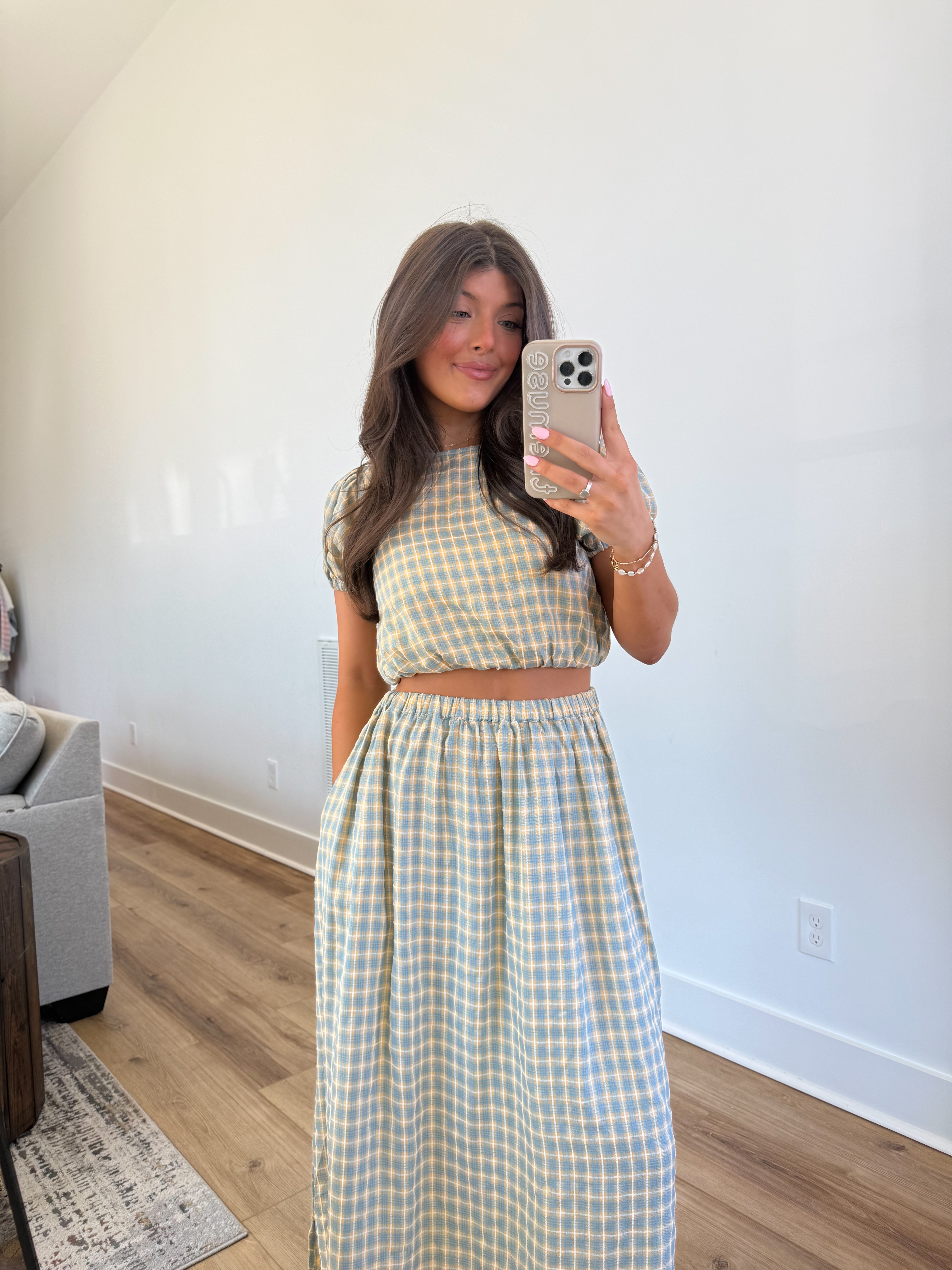 The Butter & Blue Skirt Set (Restock)