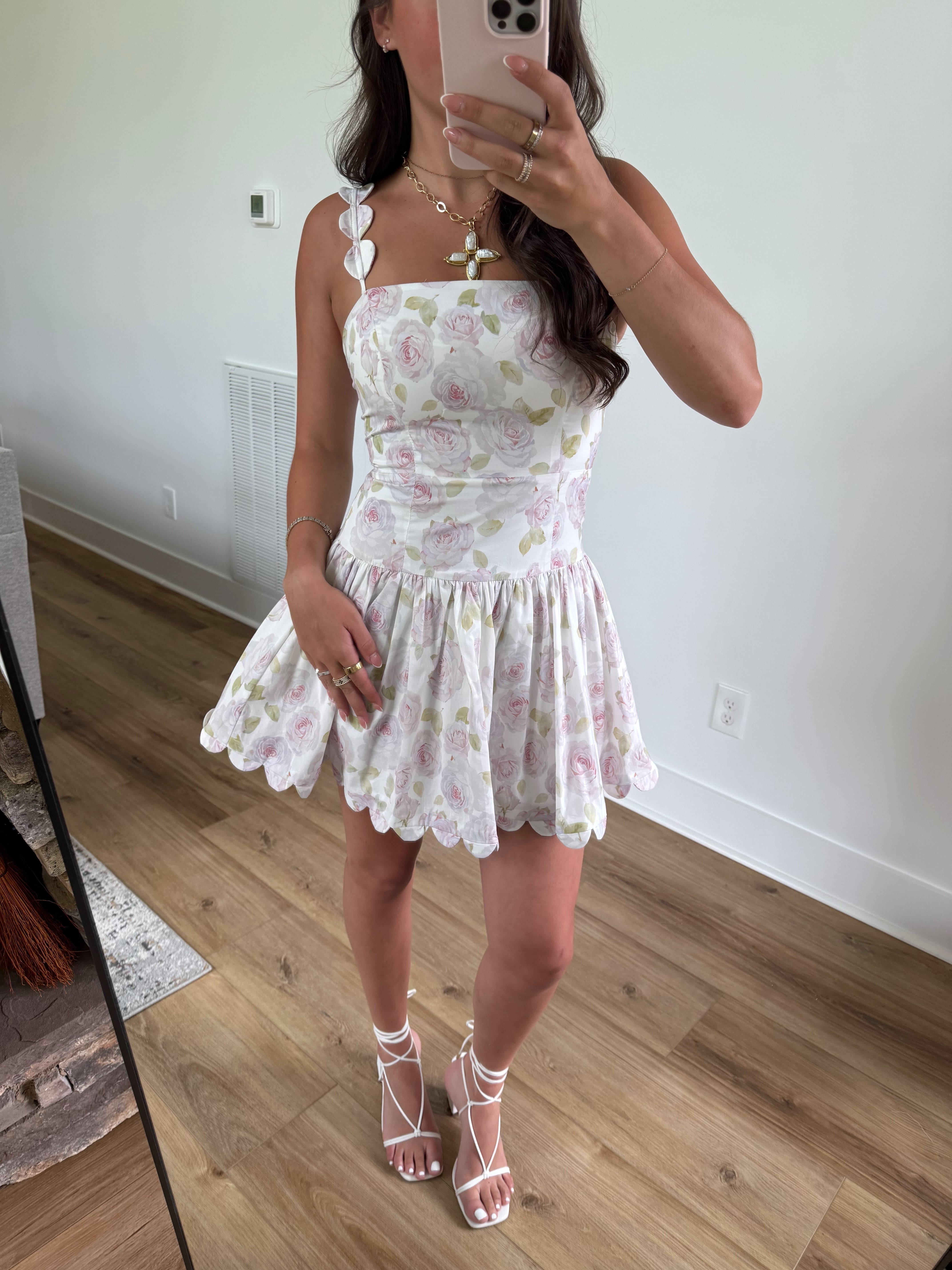 Wren Scallop Mini Dress
