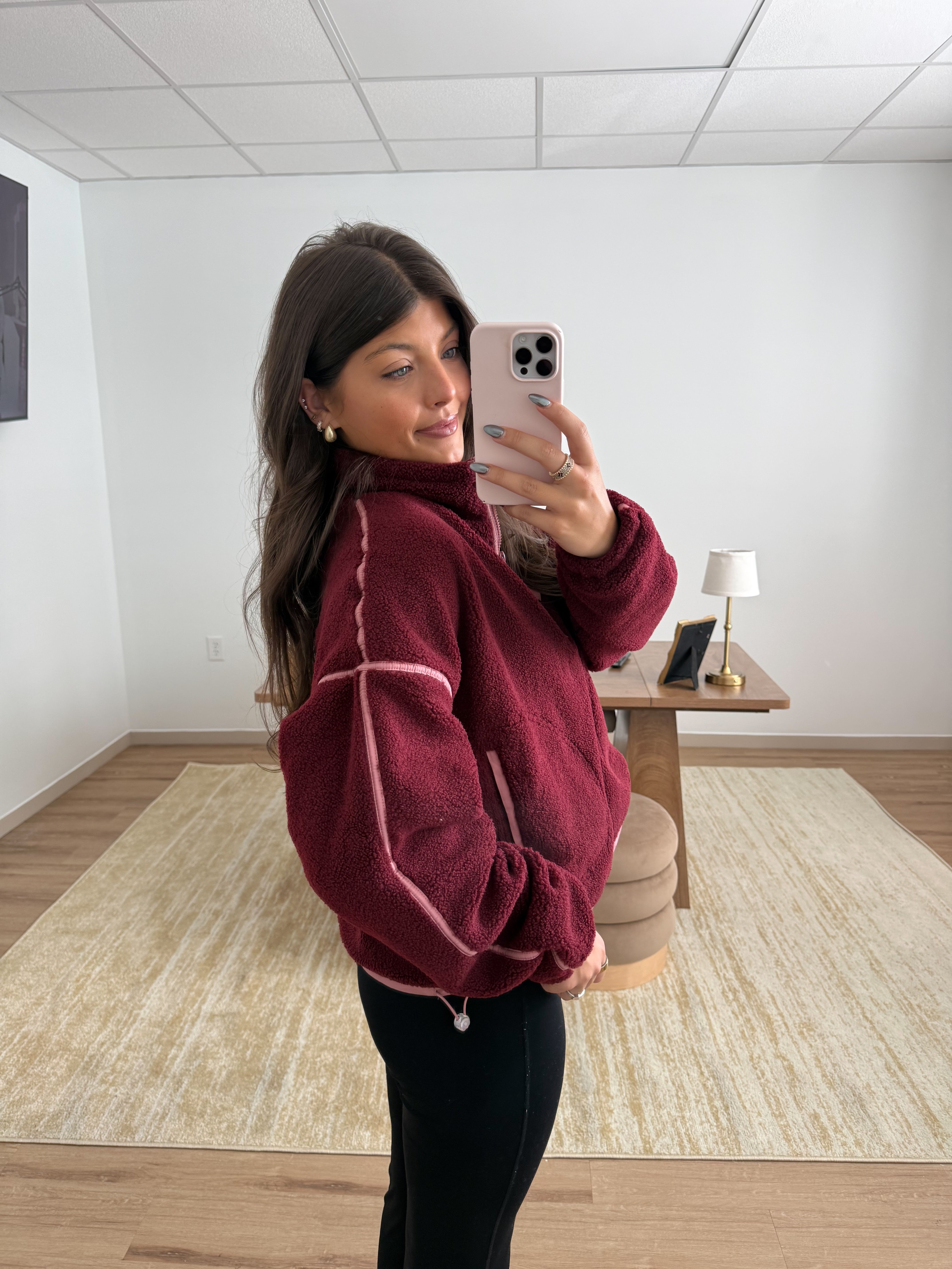 The Ridge Half Zip (Burgundy)