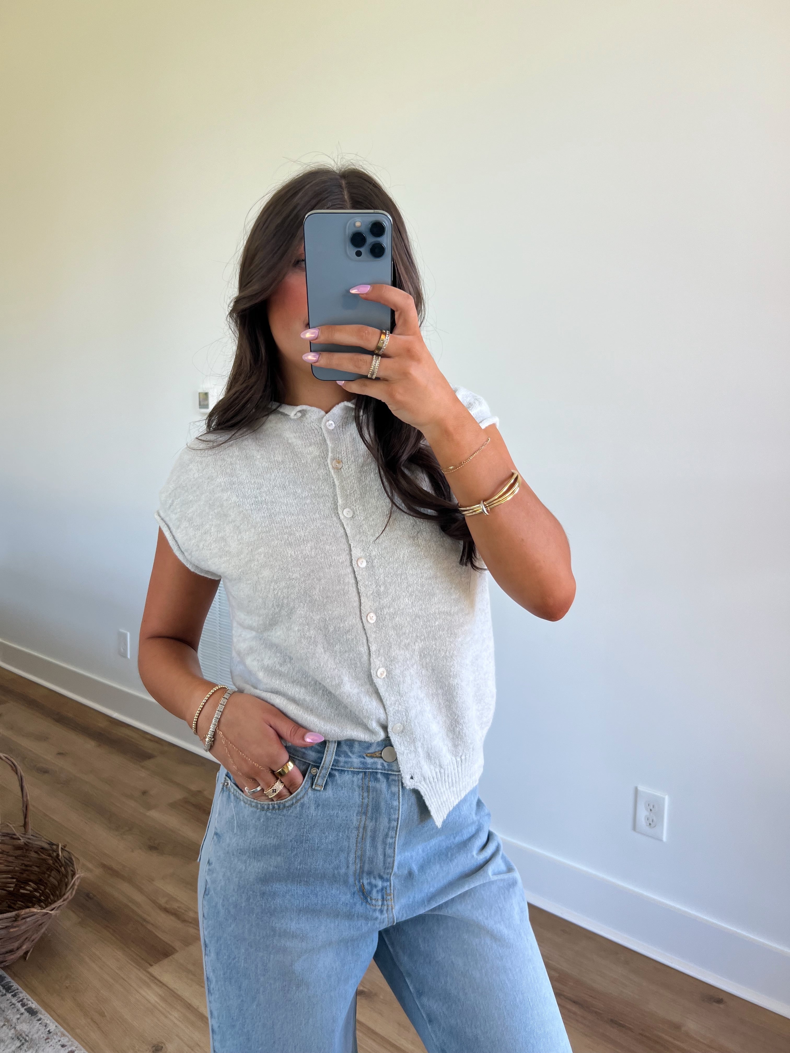 Best Dress Cardigan Vest (Grey)