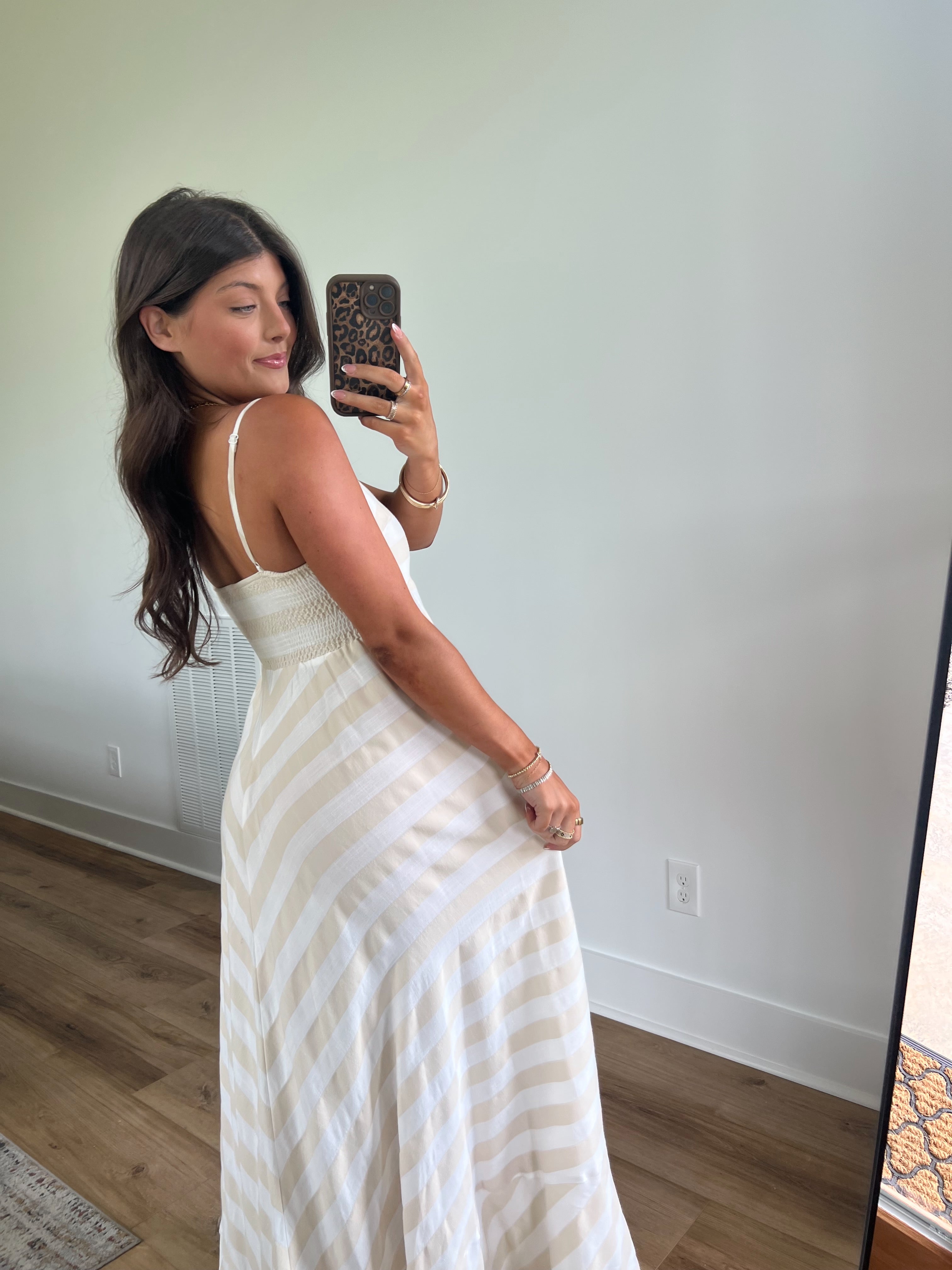 Sandy Stripes Maxi Dress