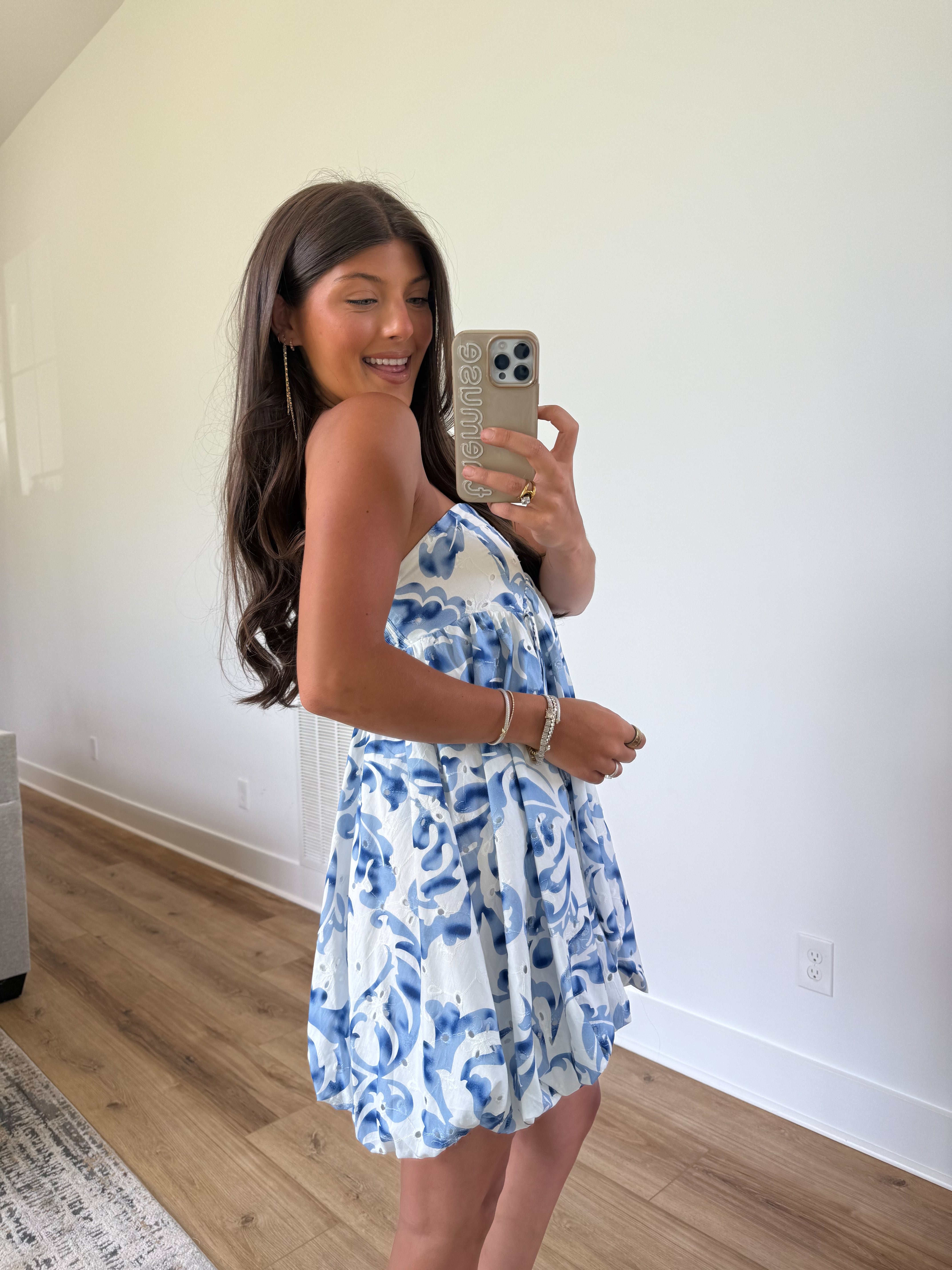Ocean Mini Bubble Dress