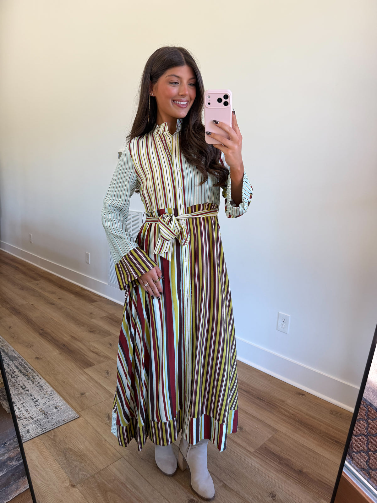 Autumn Palette Maxi Dress