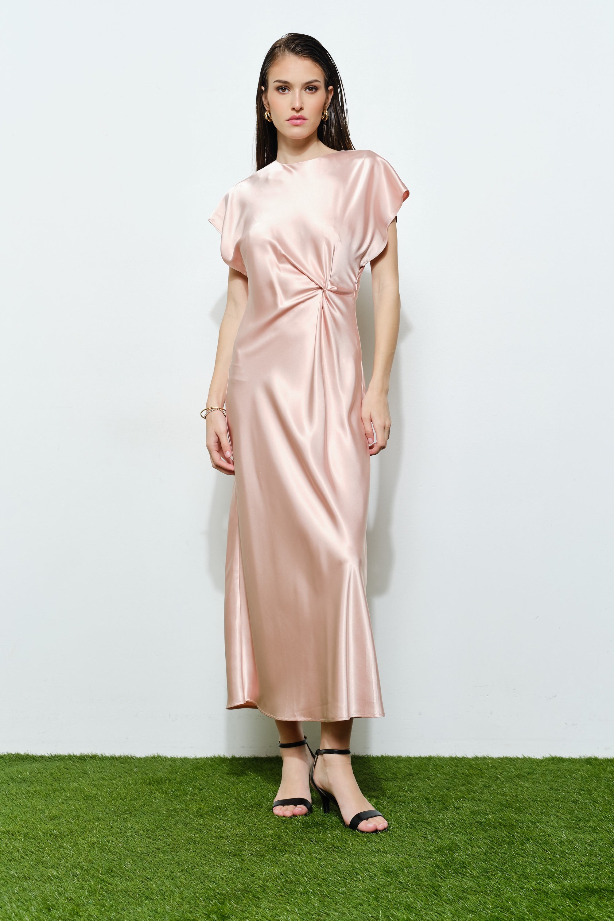 Colette Satin Maxi Dress