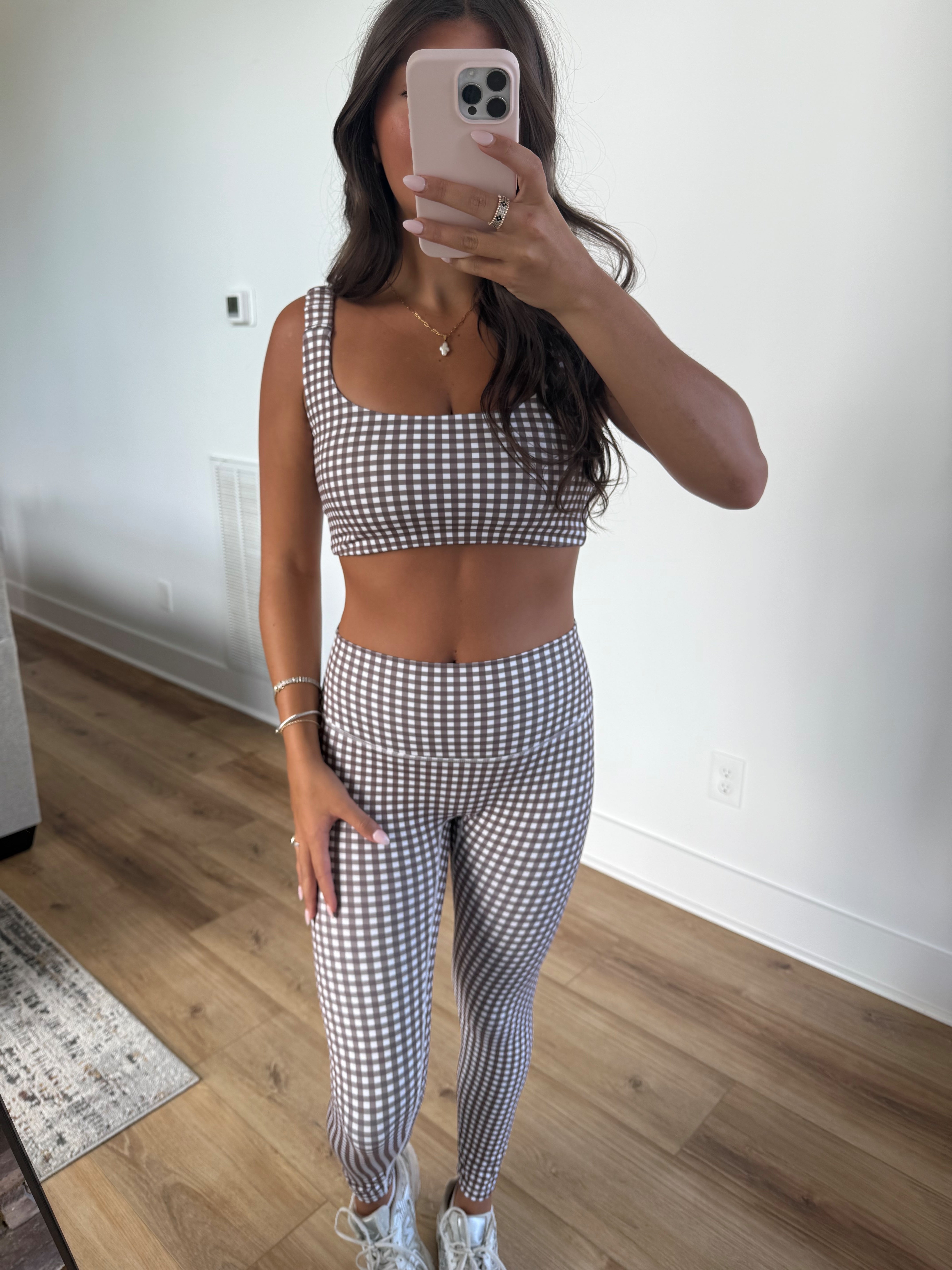 Brown Ginghams Leggings