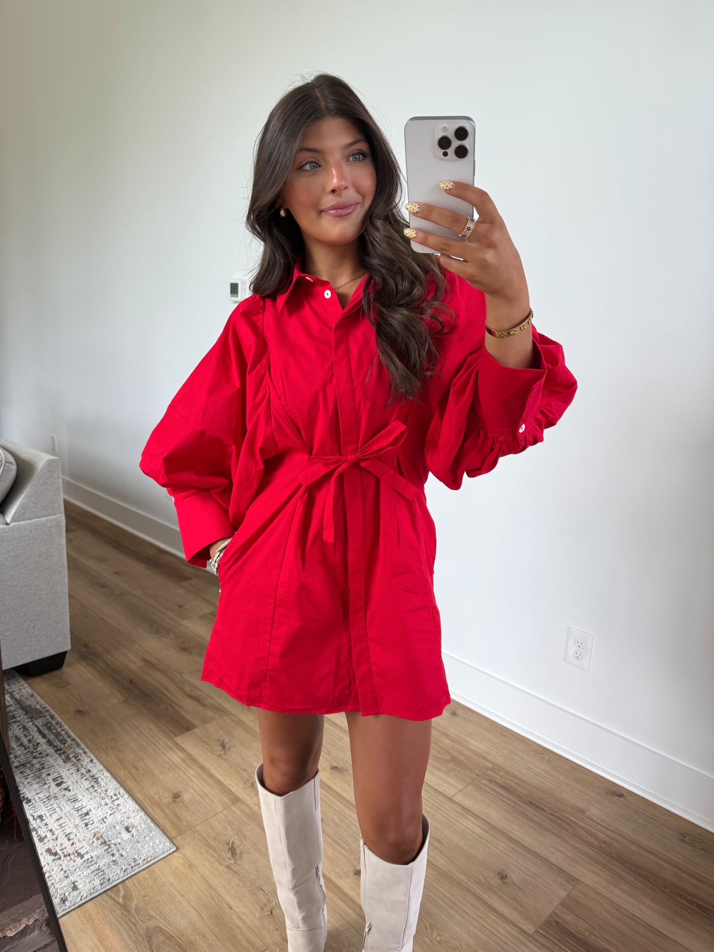 Sunday Morning Dress (Red)