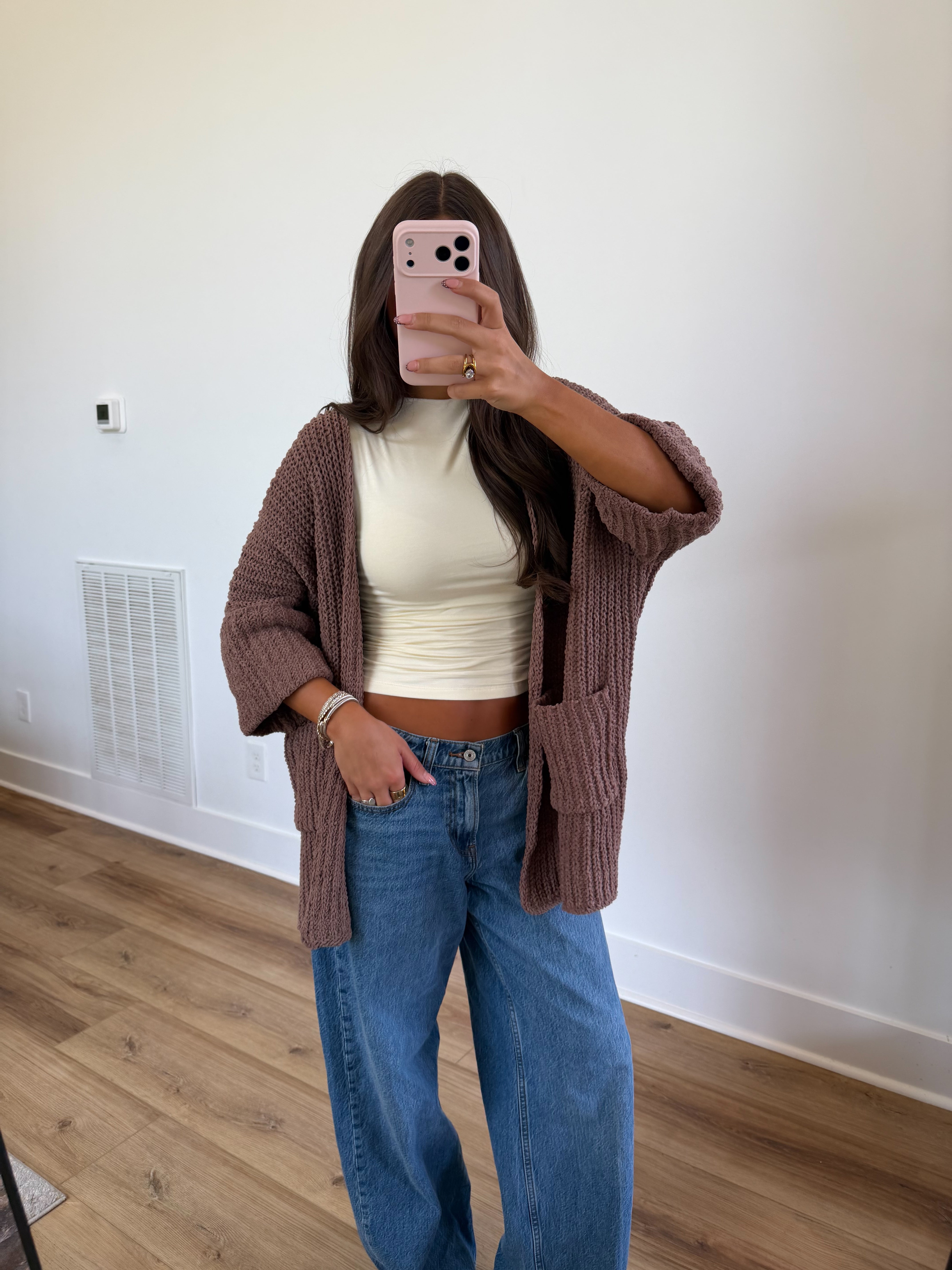 Meet Me in Fall Cardigan (Brown)