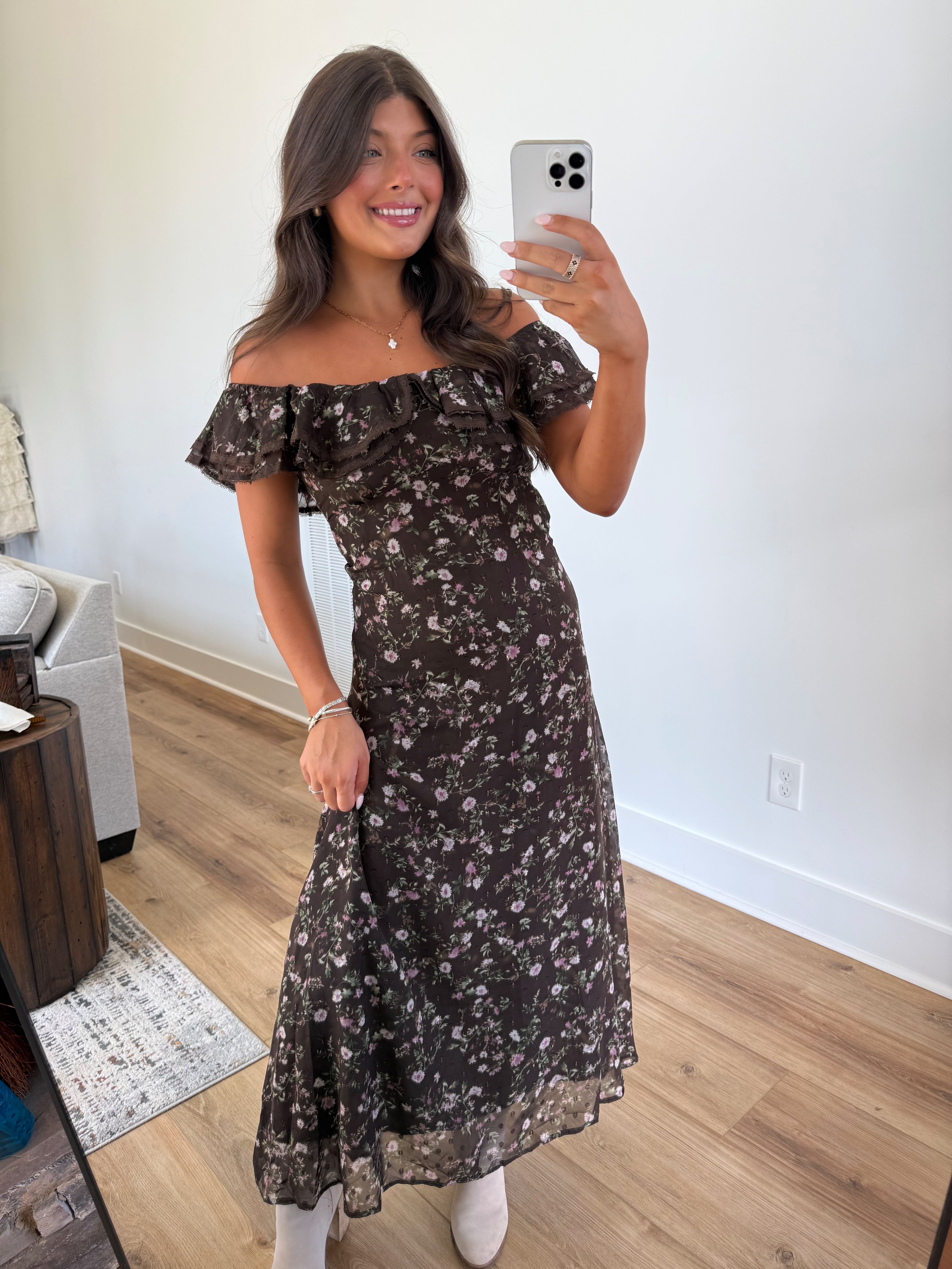 Twilight Bloom Maxi Gown