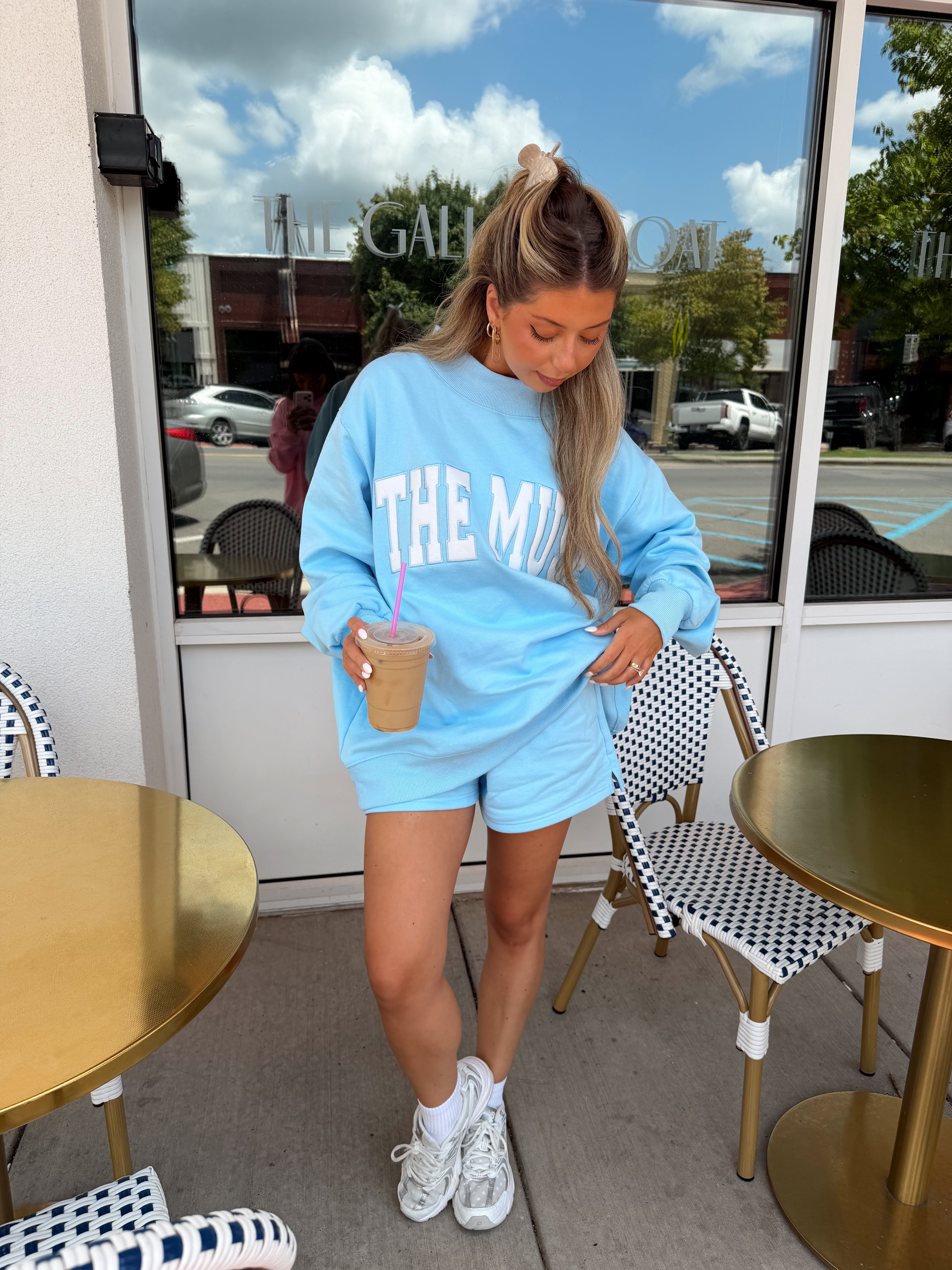 Sky Blue  Sweat Shorts