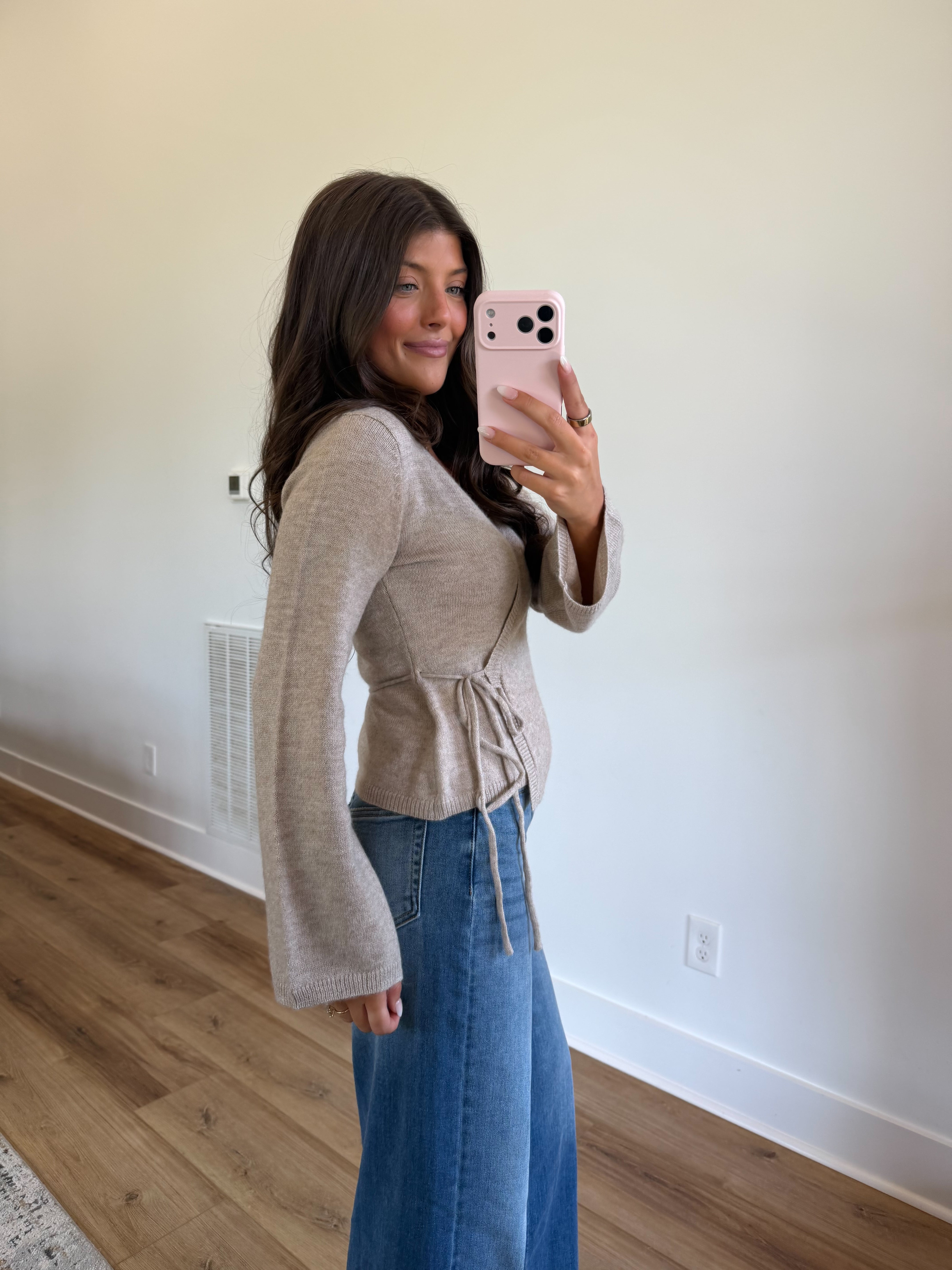 Oat Milk Wrap Sweater (PRE-ORDER (1st week of October)/ Restock)
