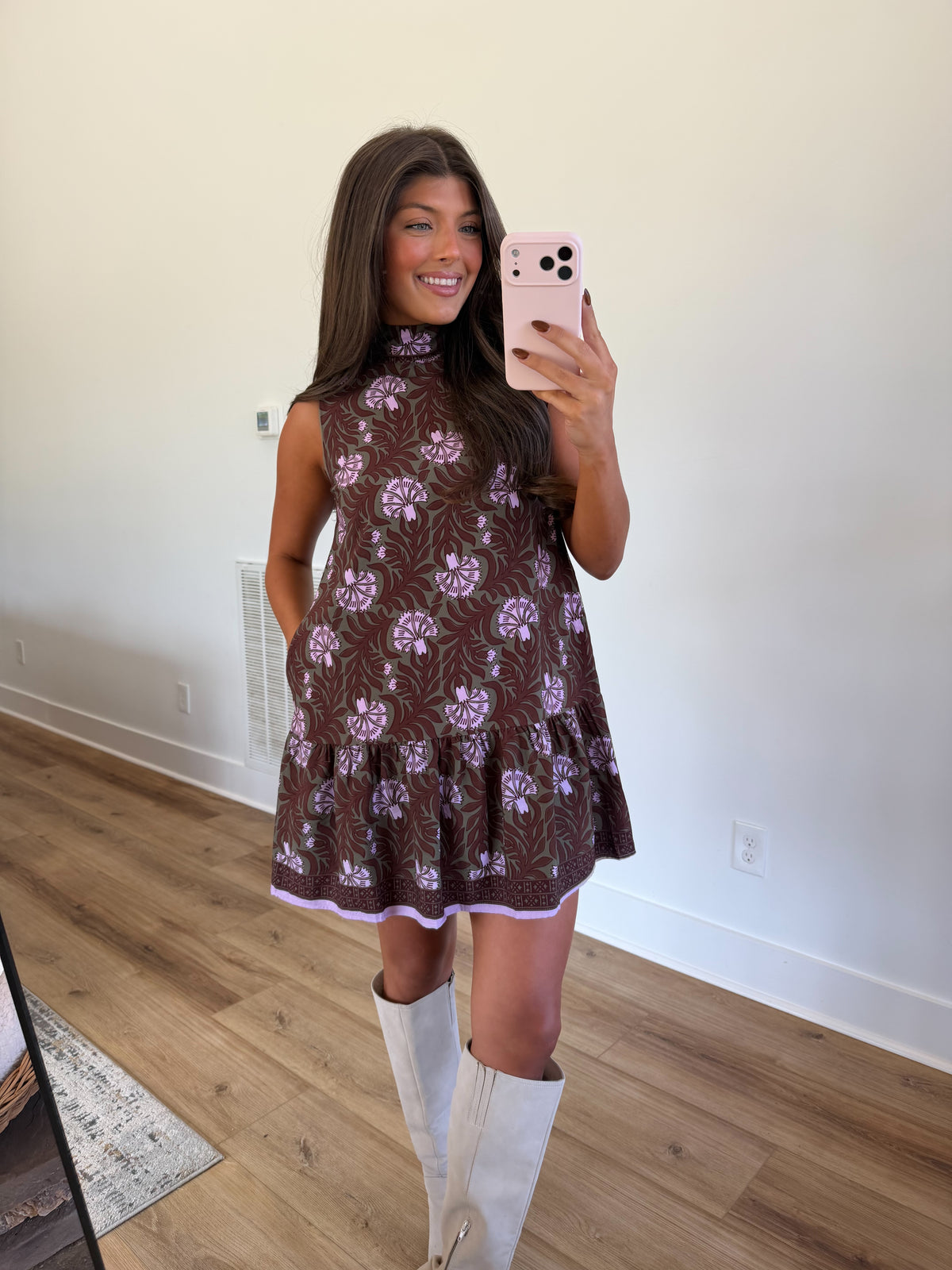 Cocoa Petal Mini Dress
