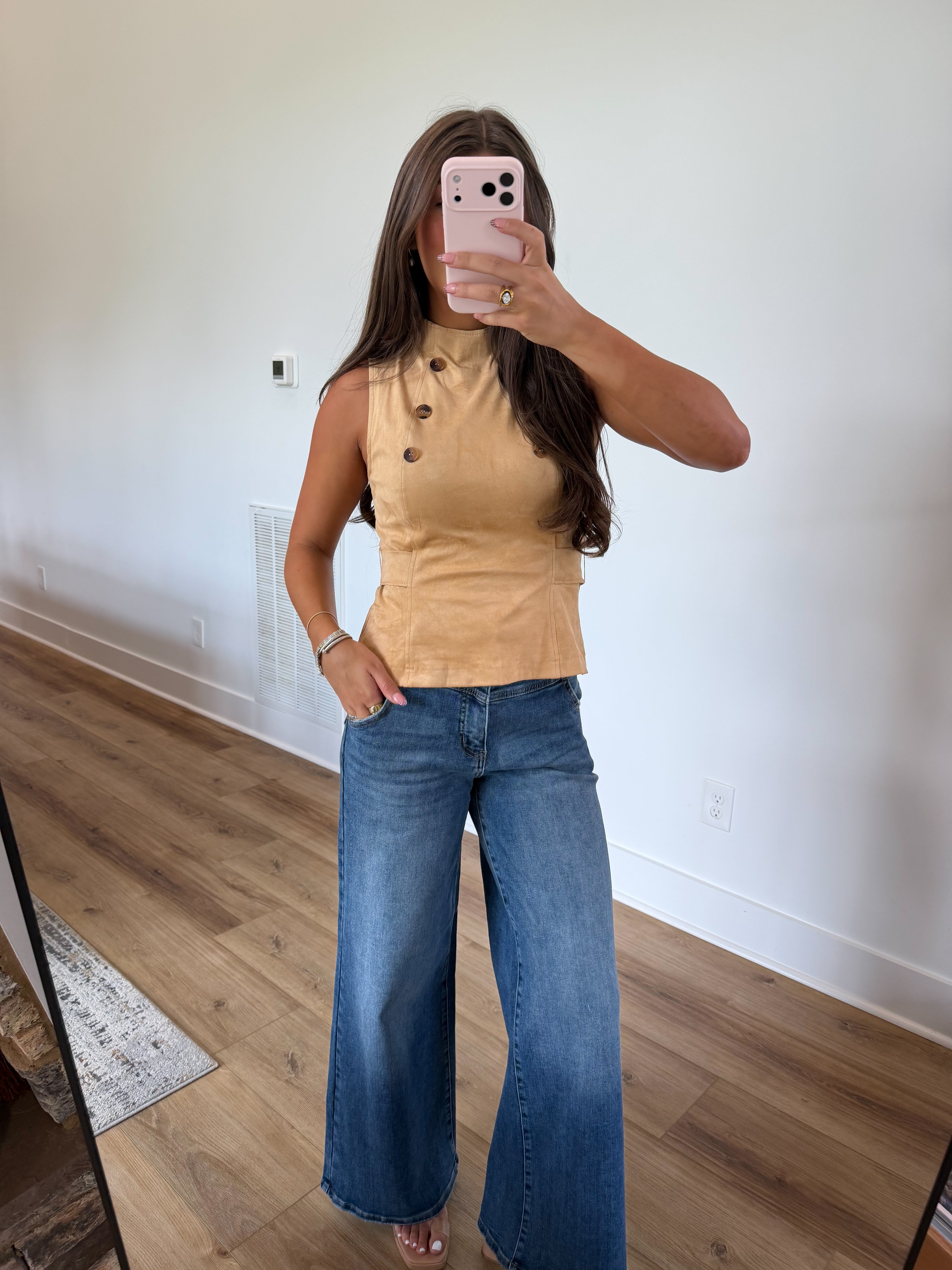 Kensington Button Top