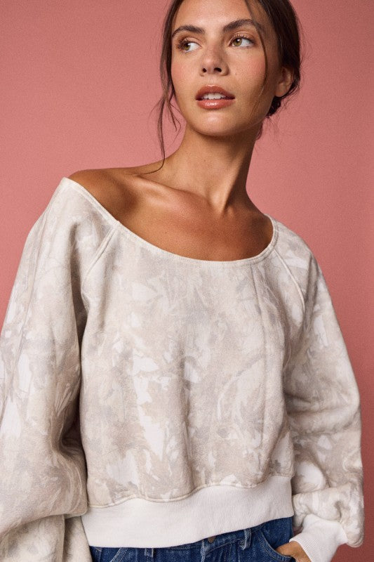 Camo Off The Shoulder SweatSet (Restock)