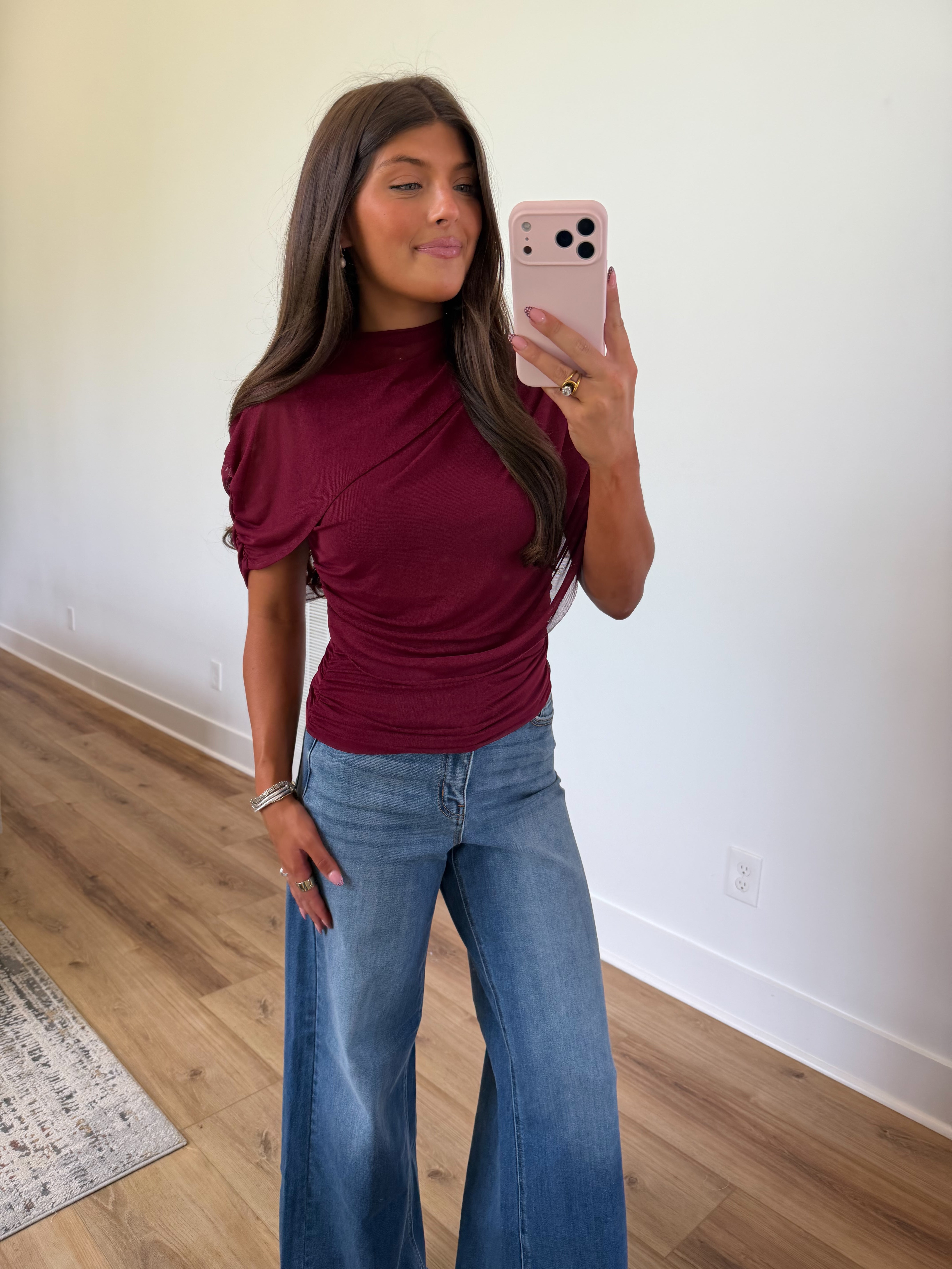 Wine Drape Top