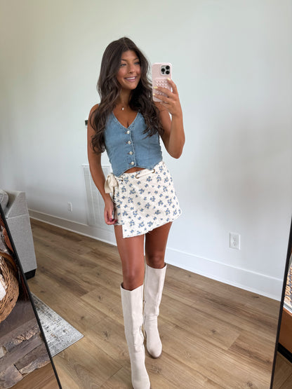 The Indigo Skort