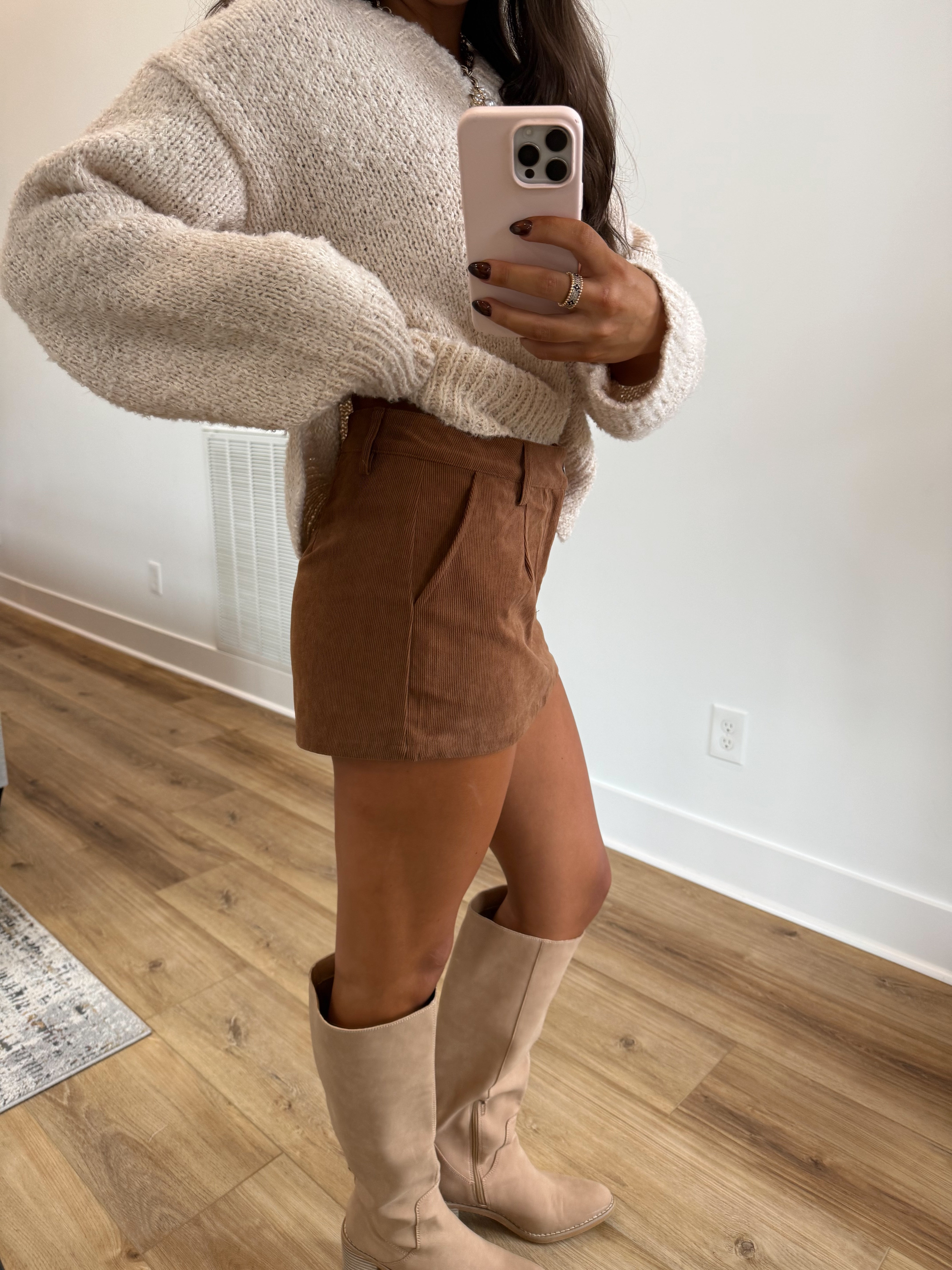 Corduroy Mini Skirt