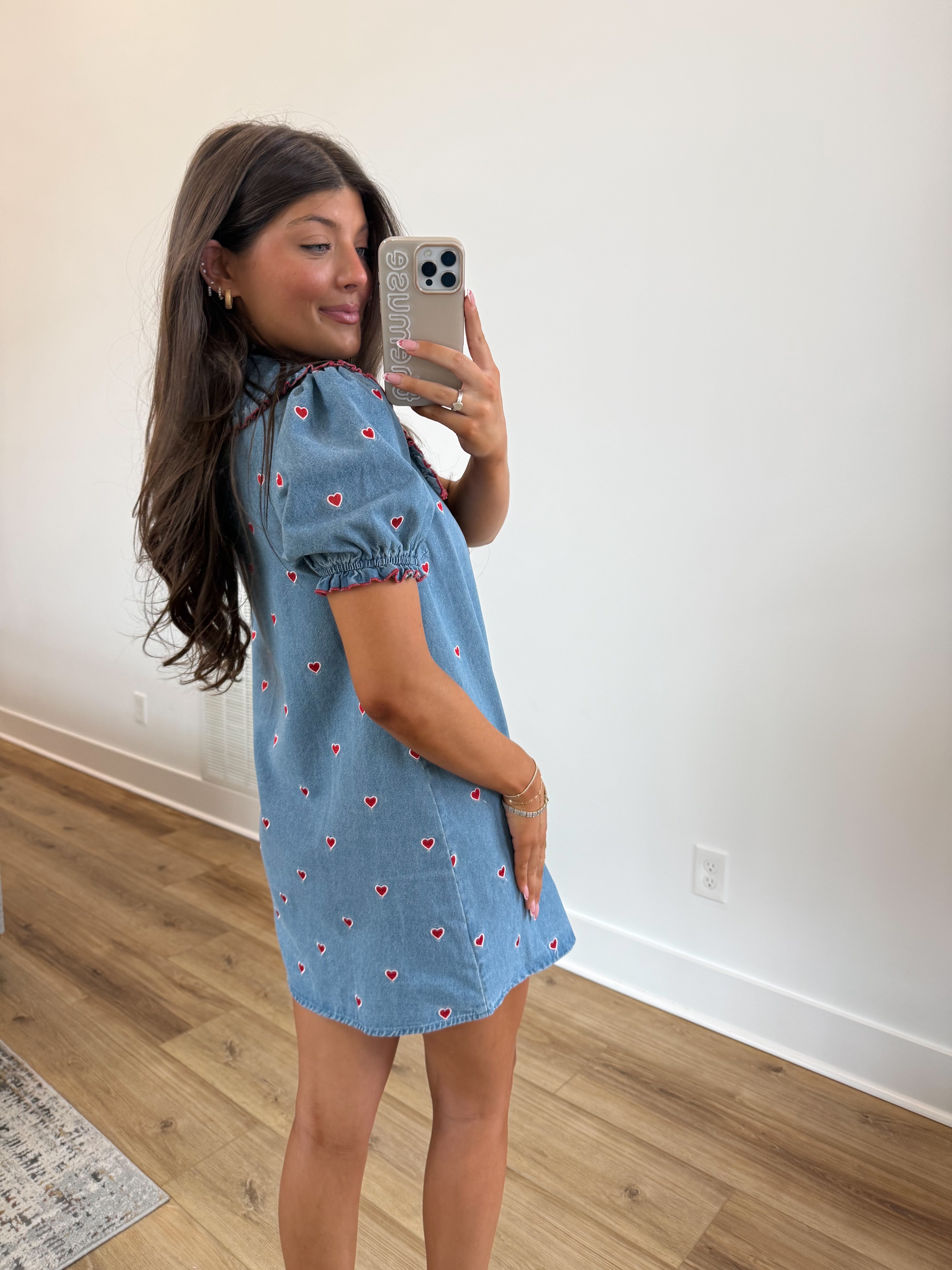 Candy Hearts Denim Dress