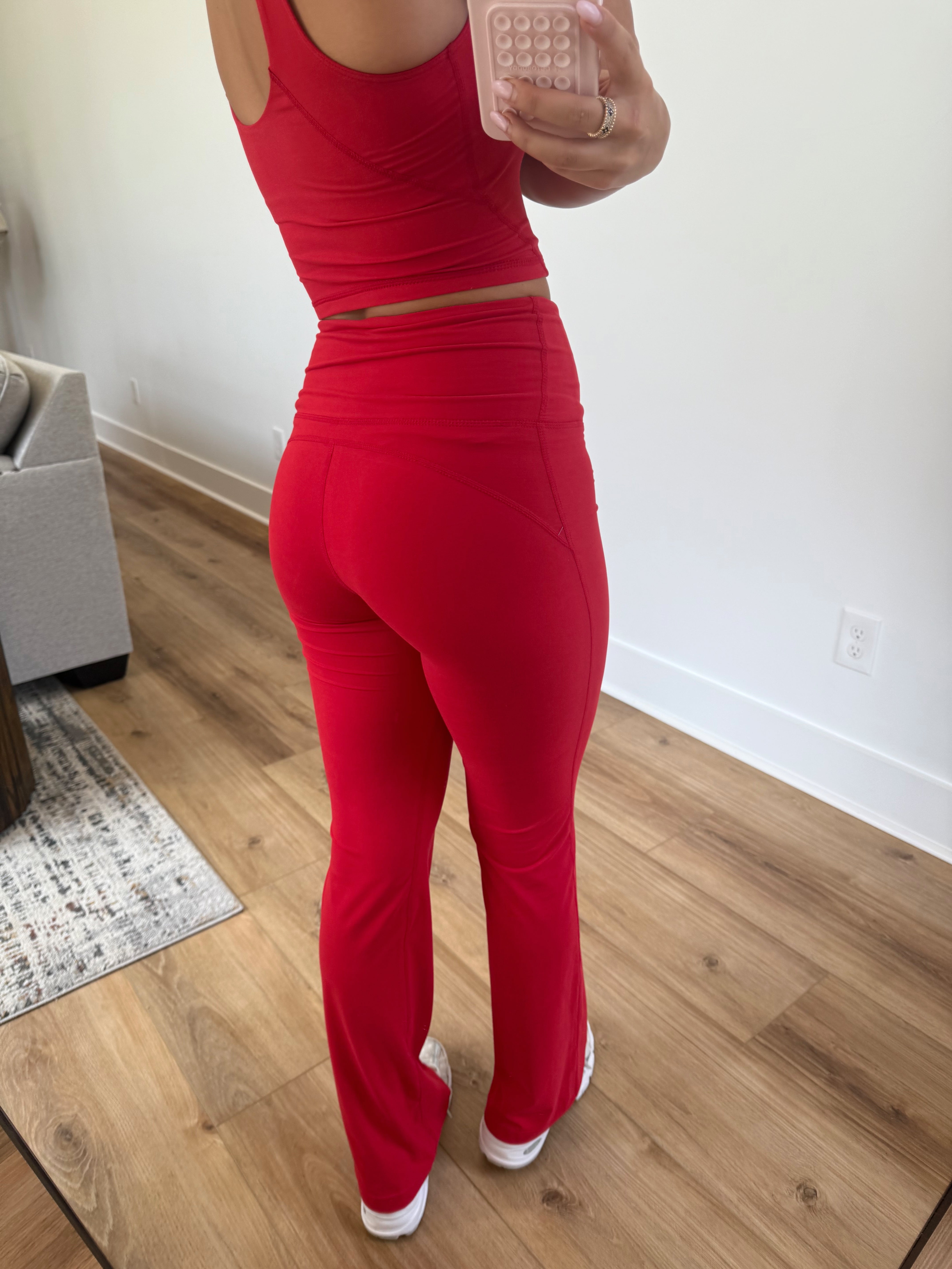 GA Red Yoga Pants