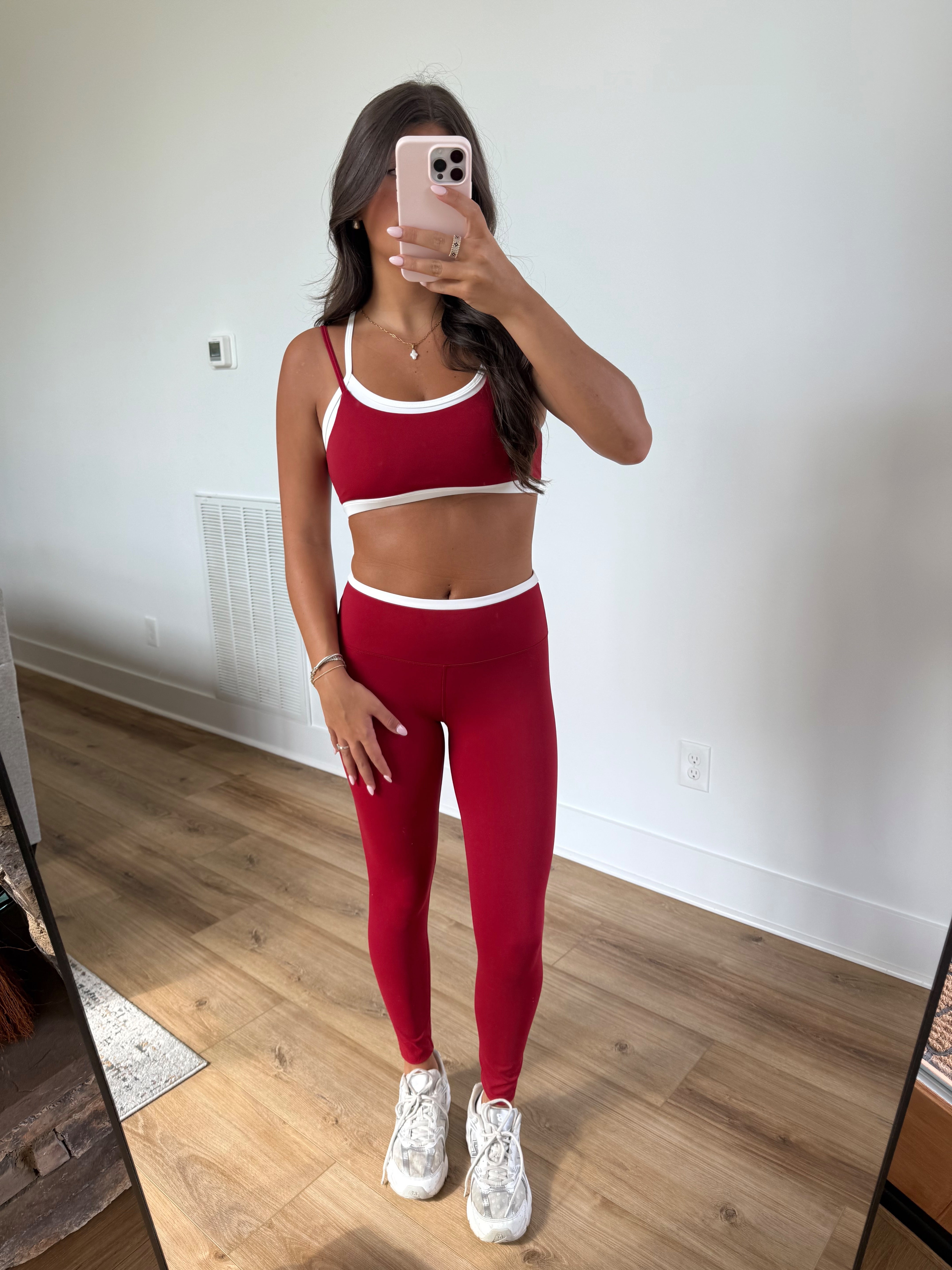 Red Layered LEGGINGS