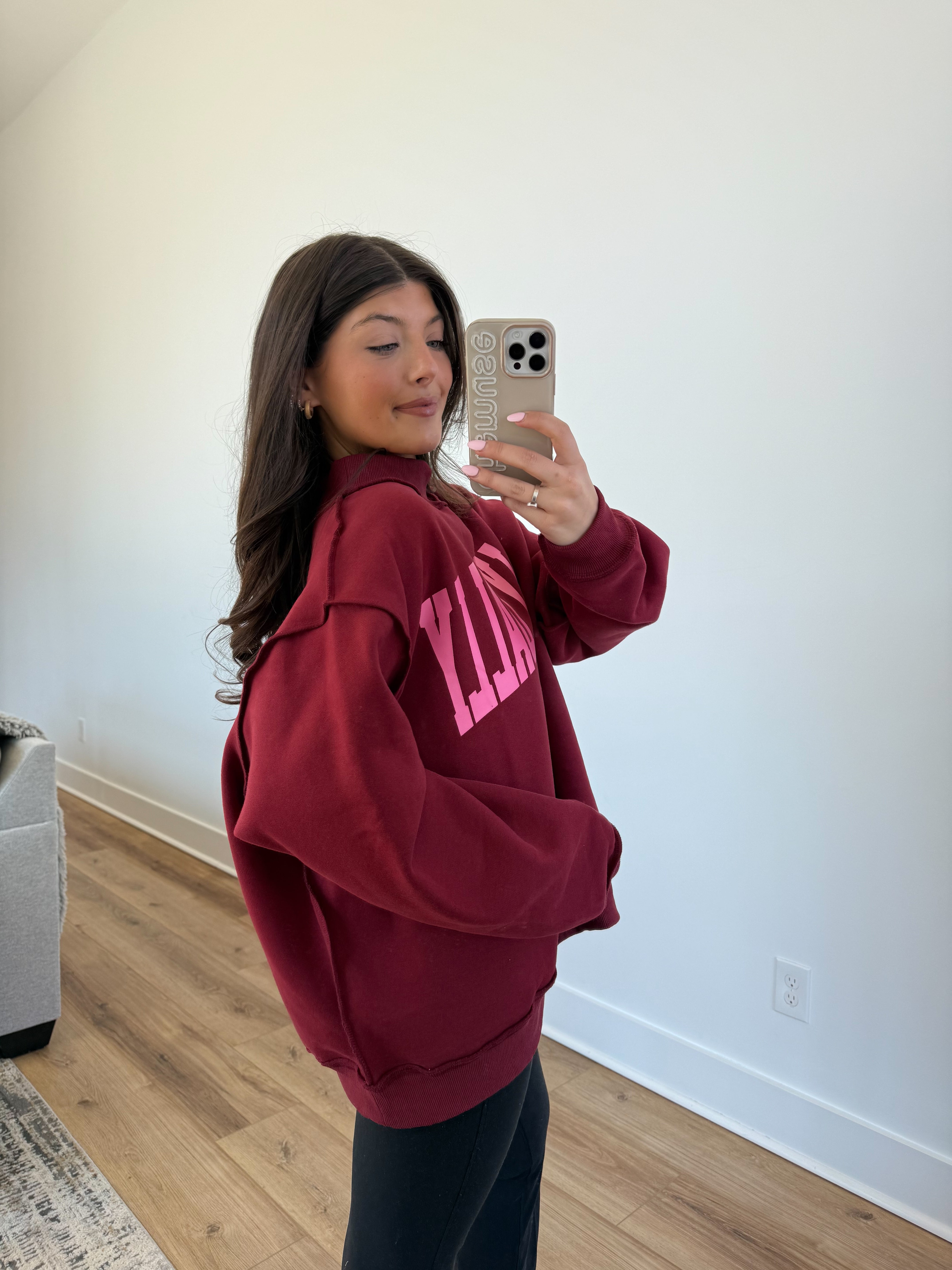 Dilly Dally Mockneck (Burgundy)