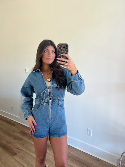 Boxy Bow Romper