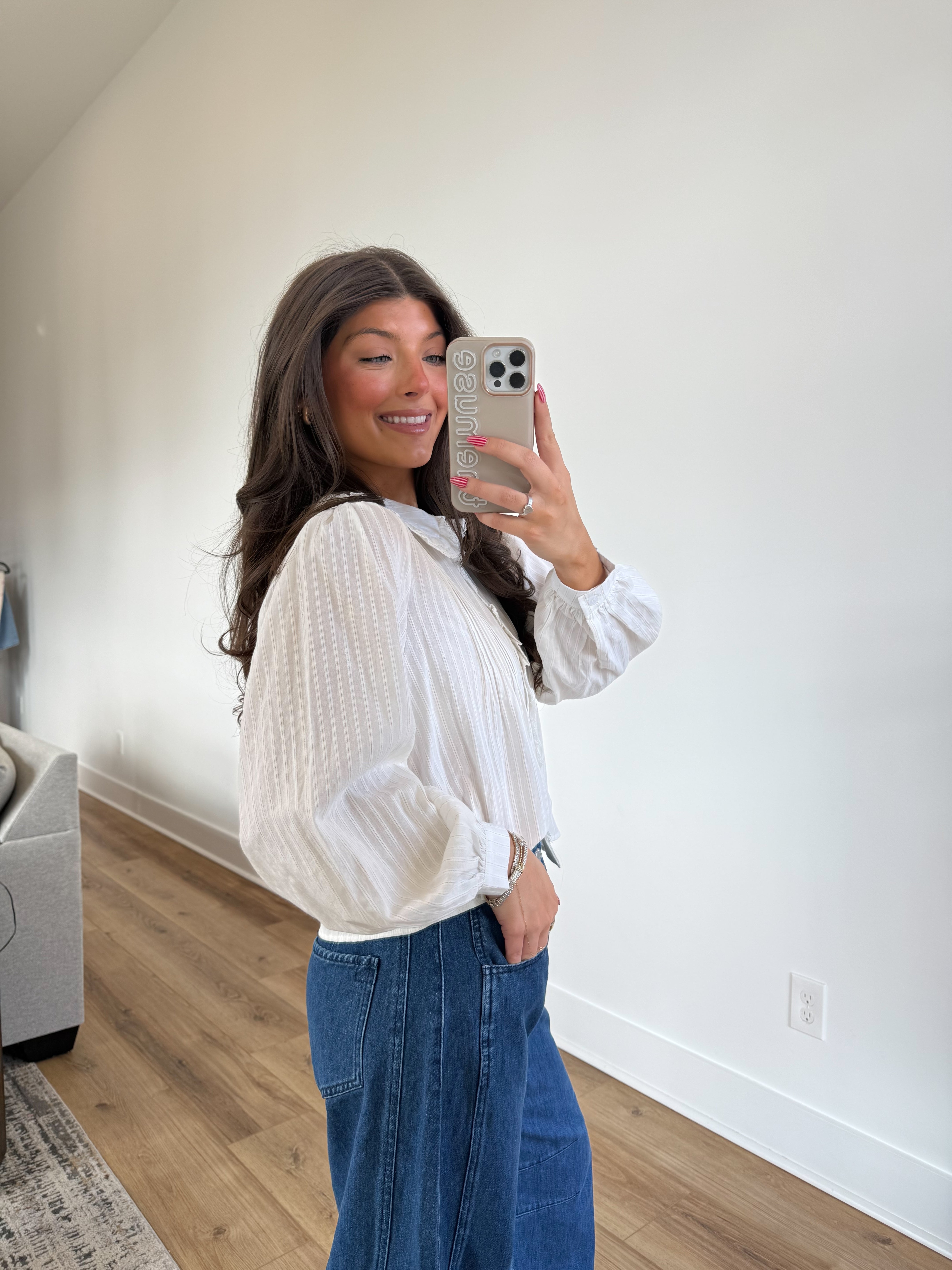 The Ivory Ruffle Blouse