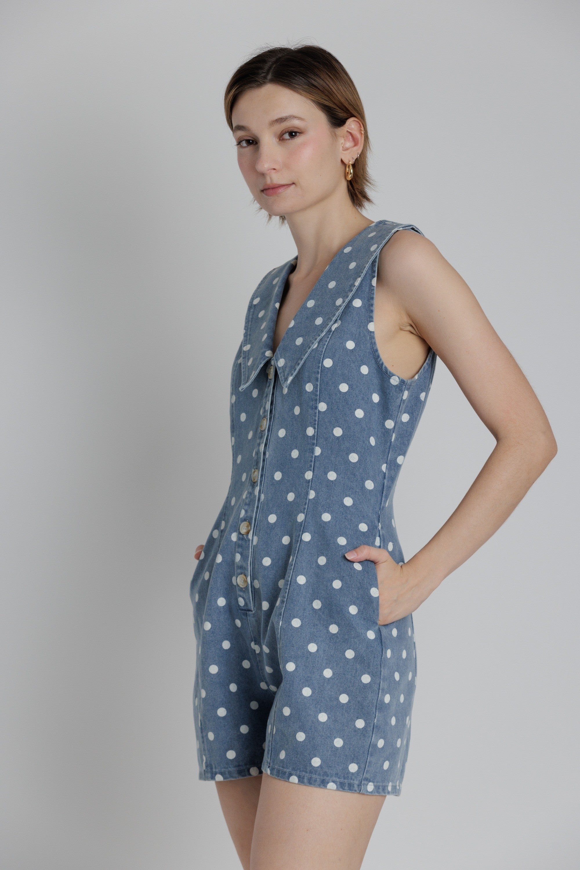 Cherry Cola Dot Romper