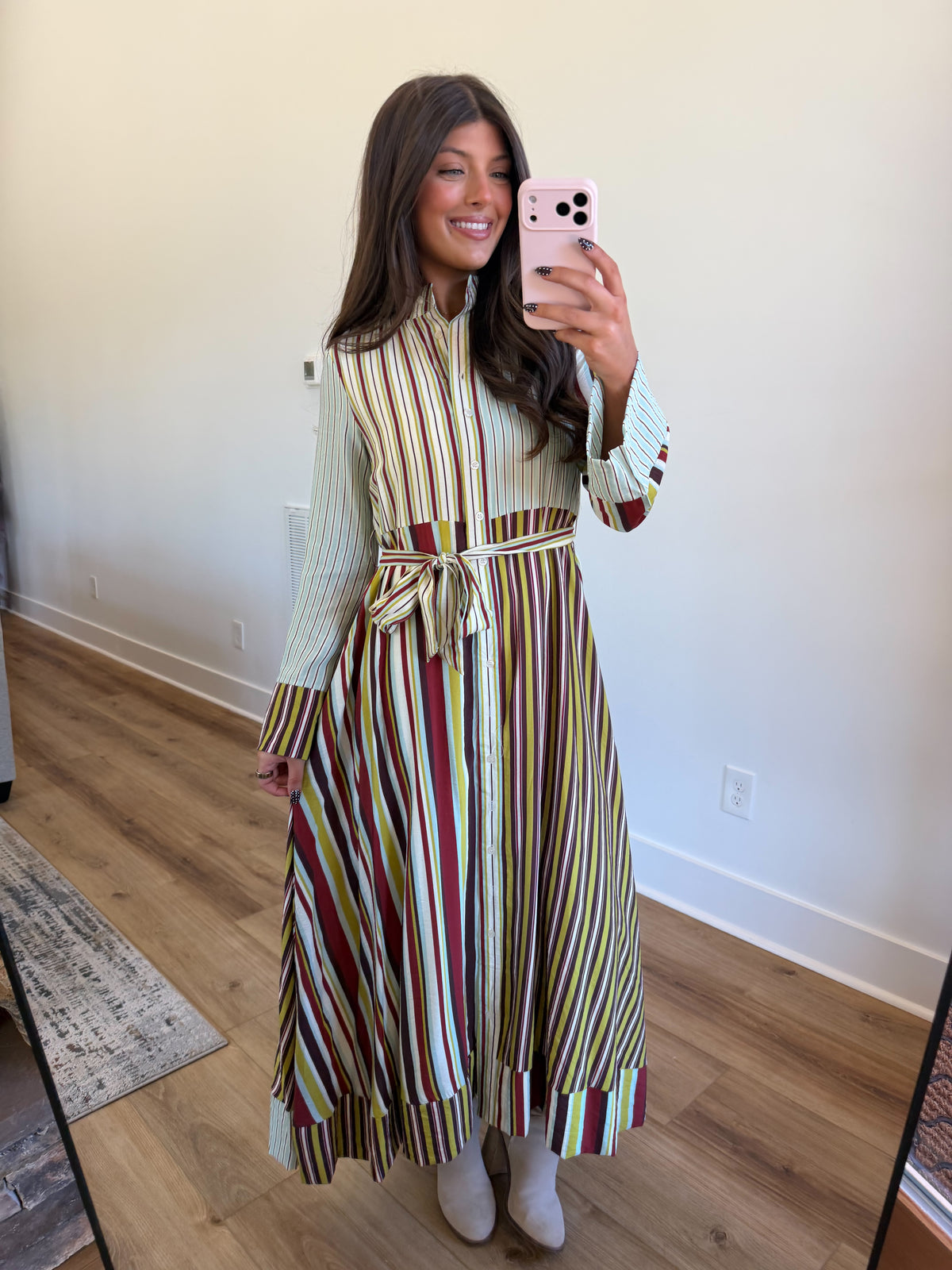 Autumn Palette Maxi Dress