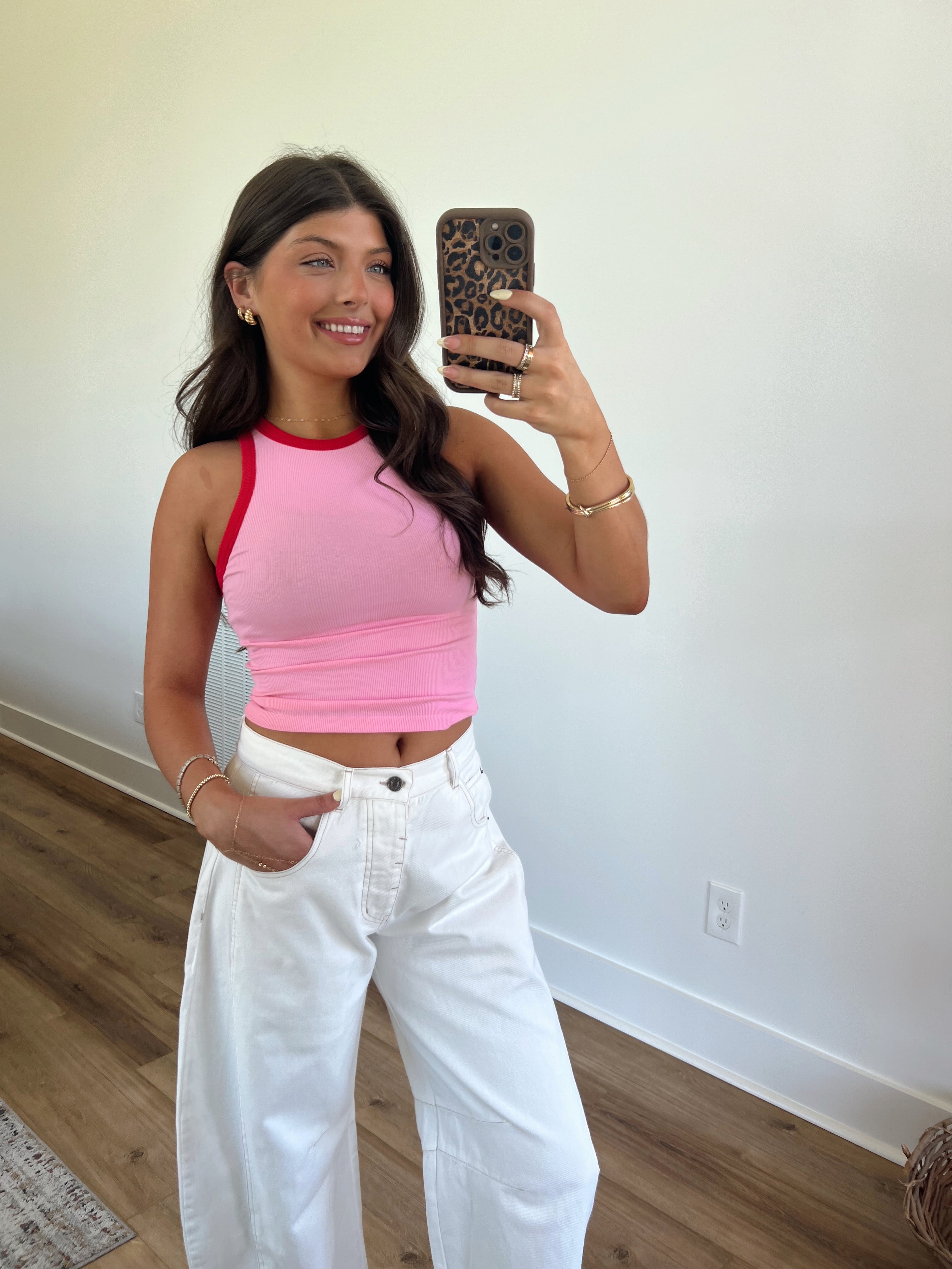 White Denim Barrel Jeans (Restock)