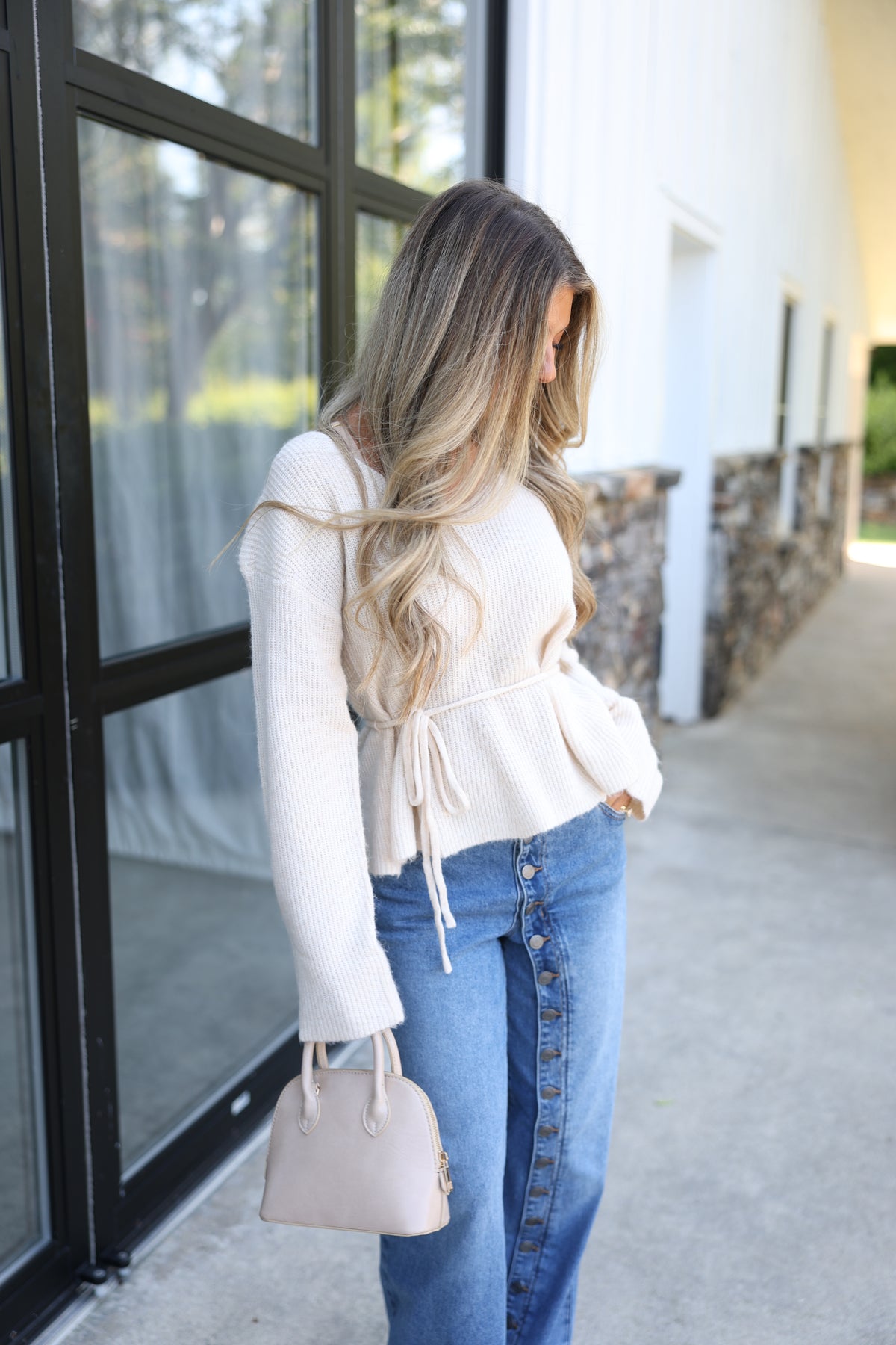 Wrapped in Cream Sweater
