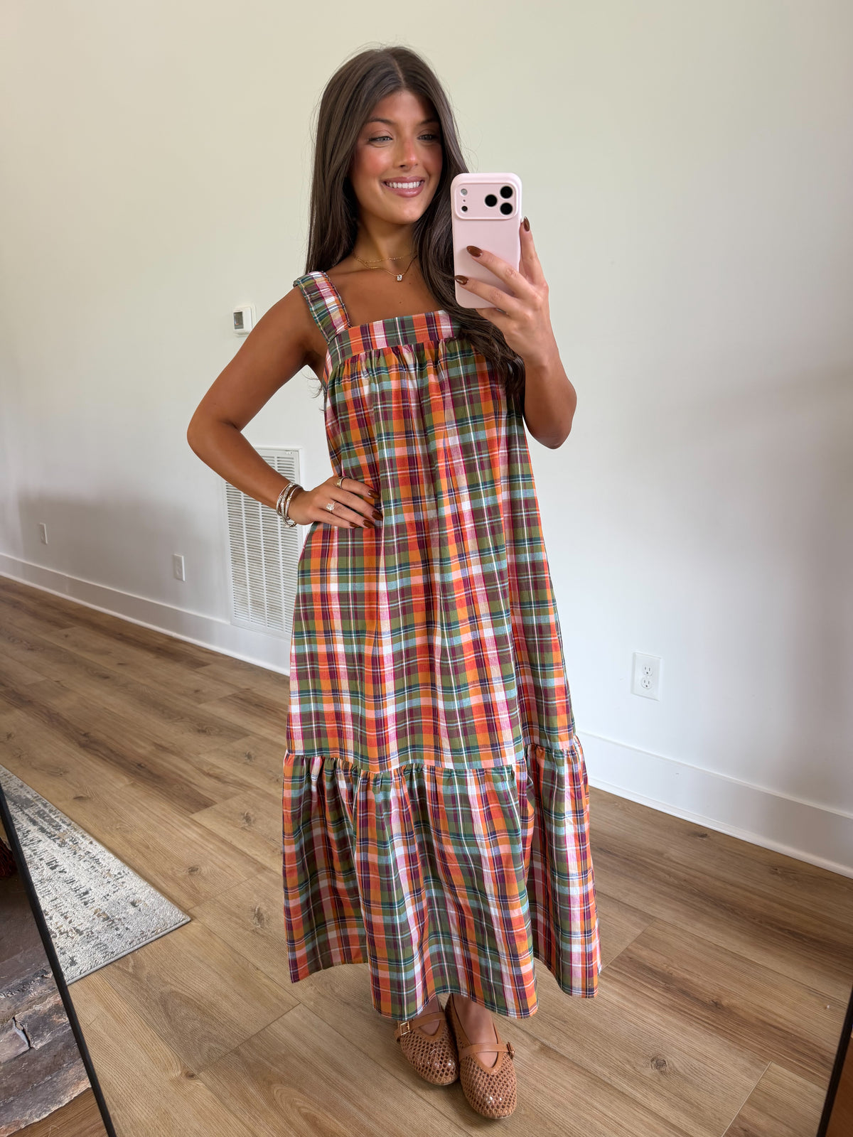 Fun Fall Plaid Maxi