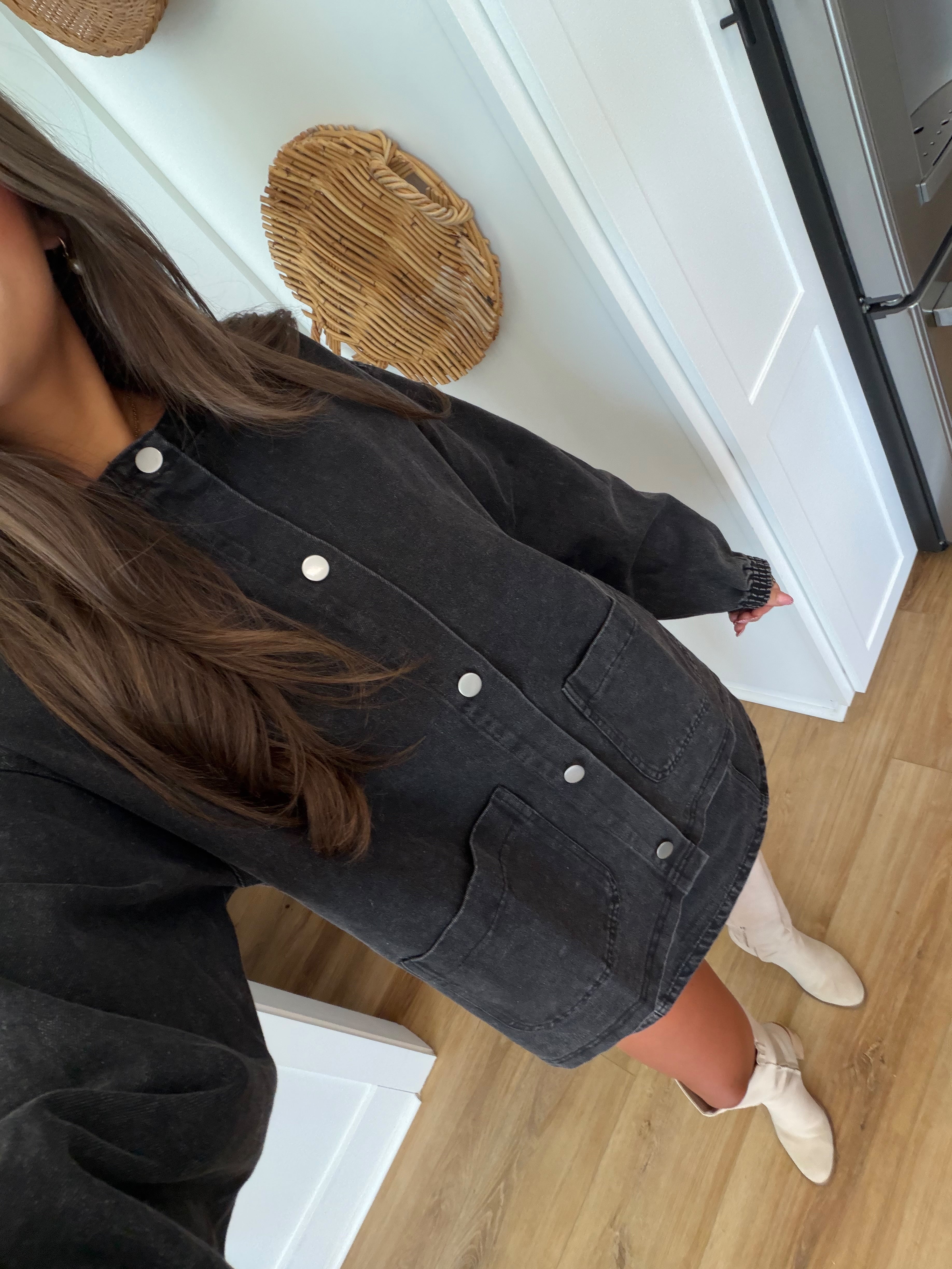 The Penny Denim Set (Washed Black)