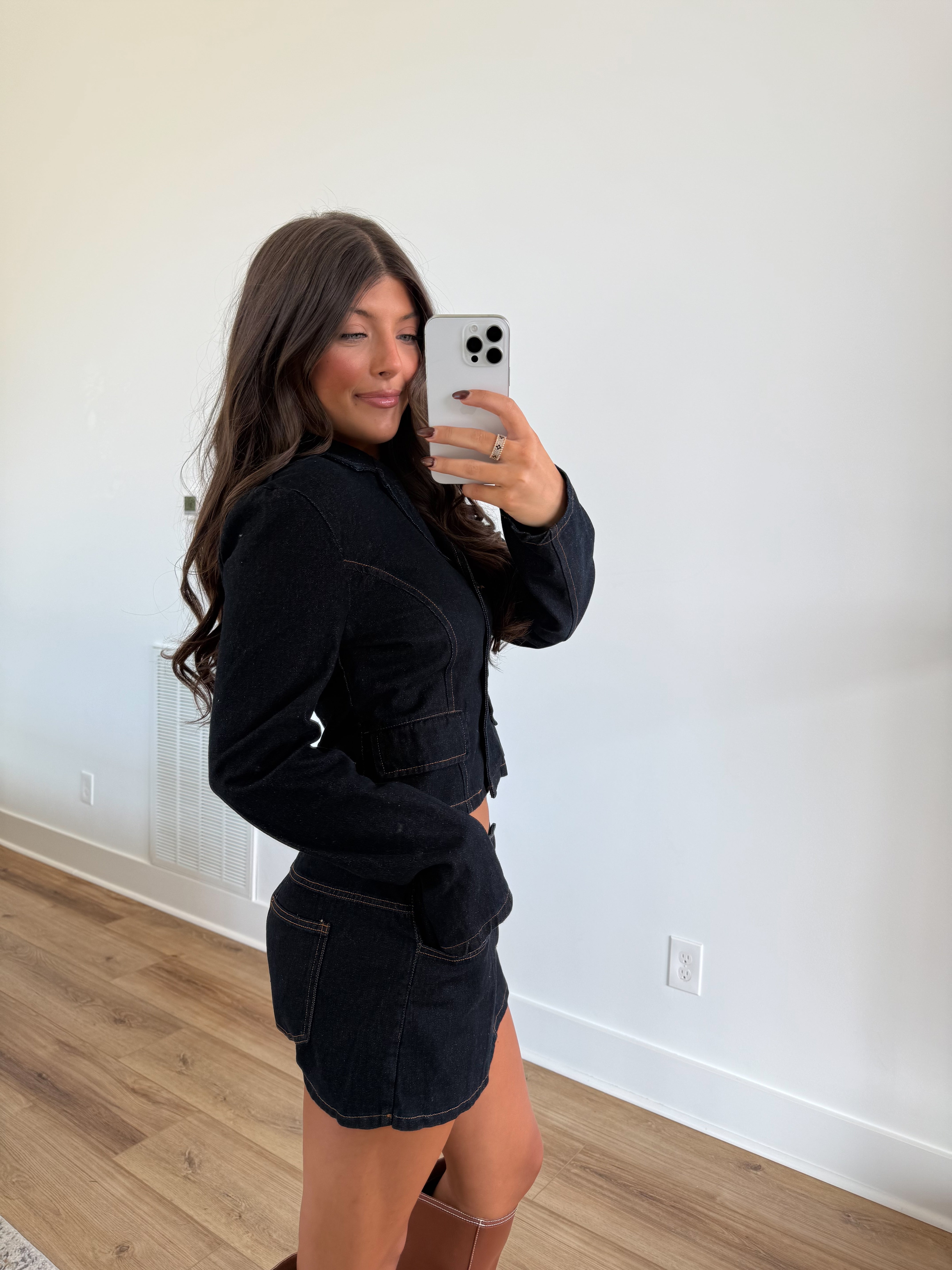 The City Chic Denim Blazer