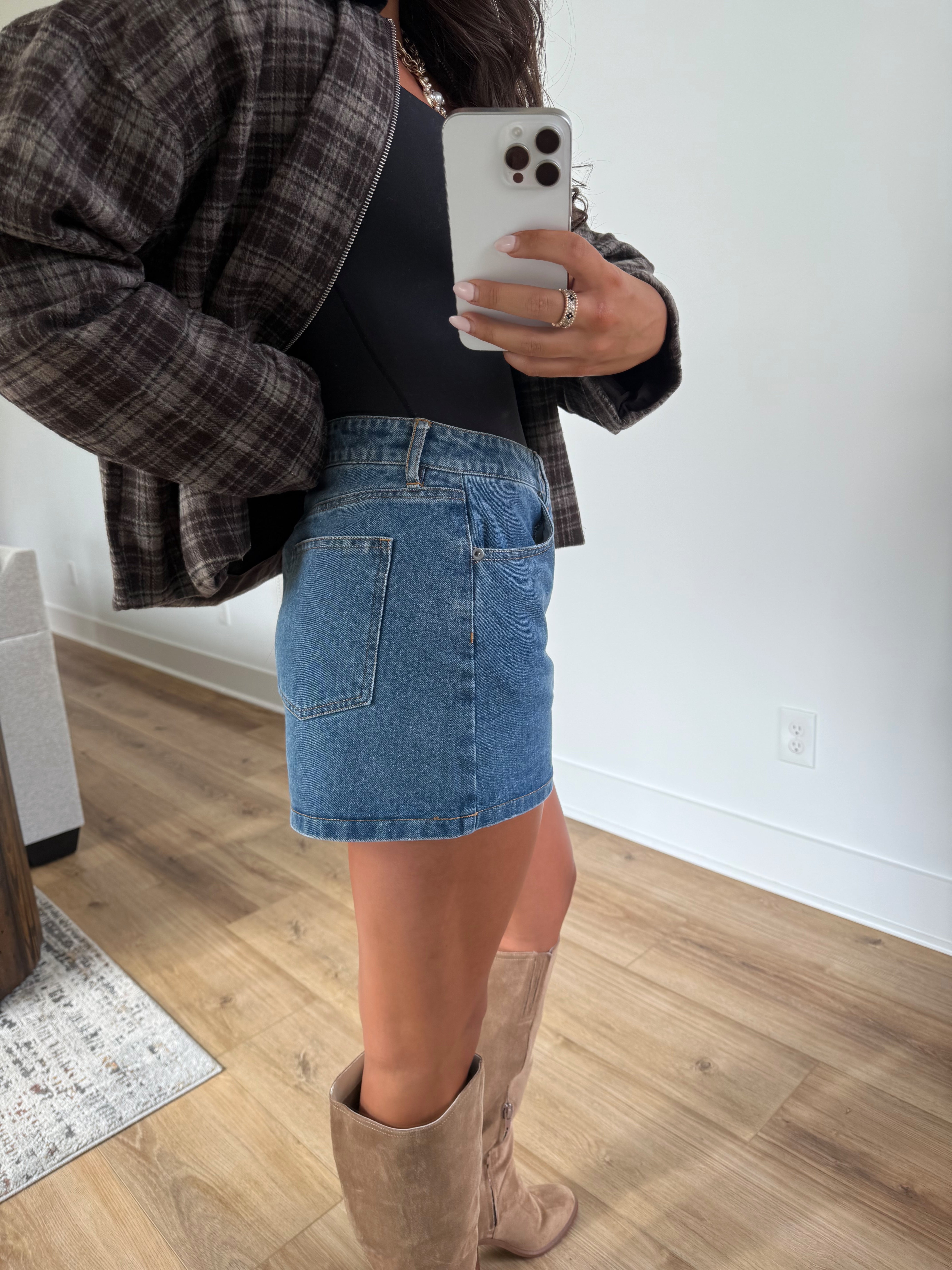 Denim Mini Skirt