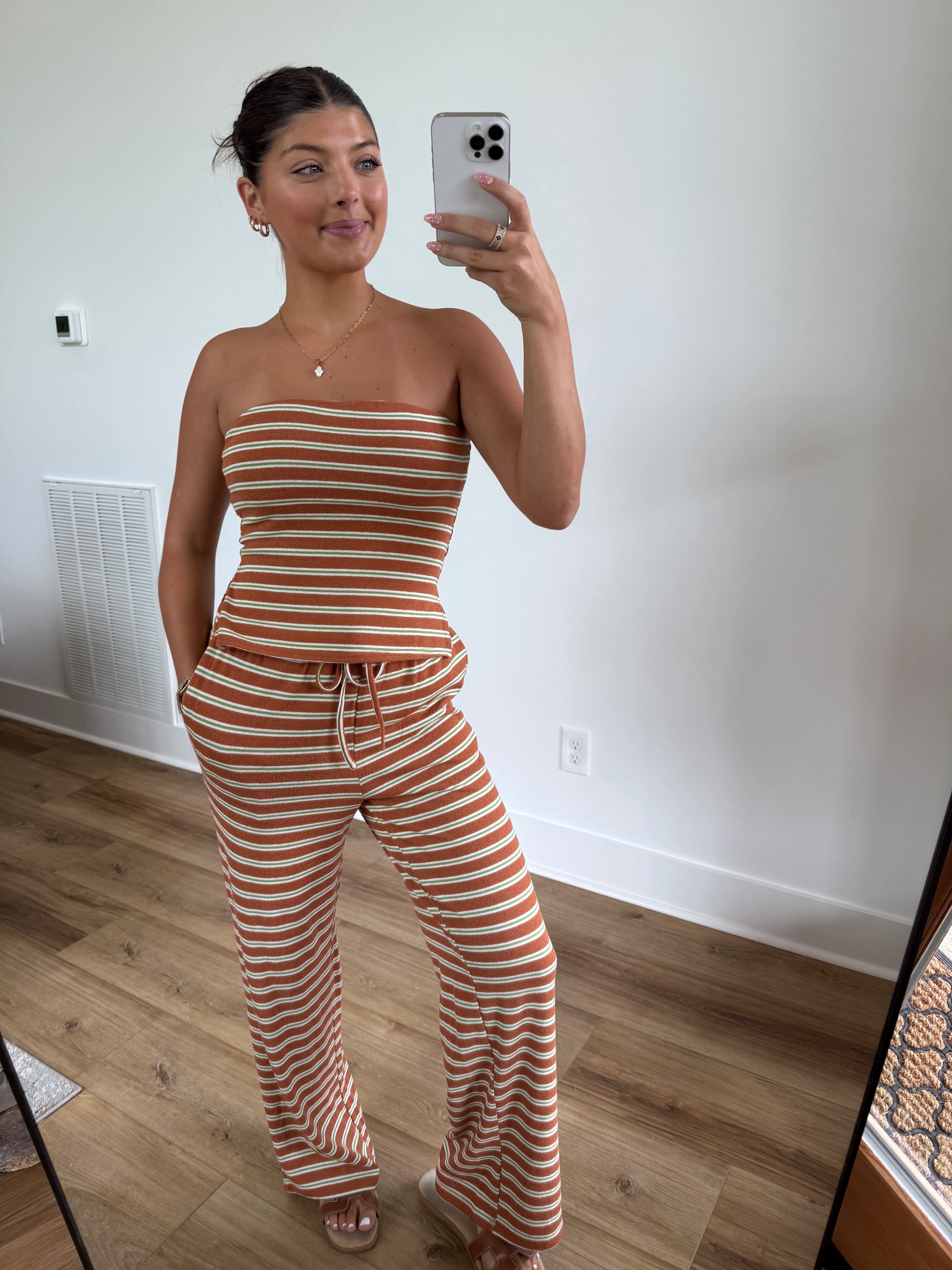 Chai Latte Stripe Set