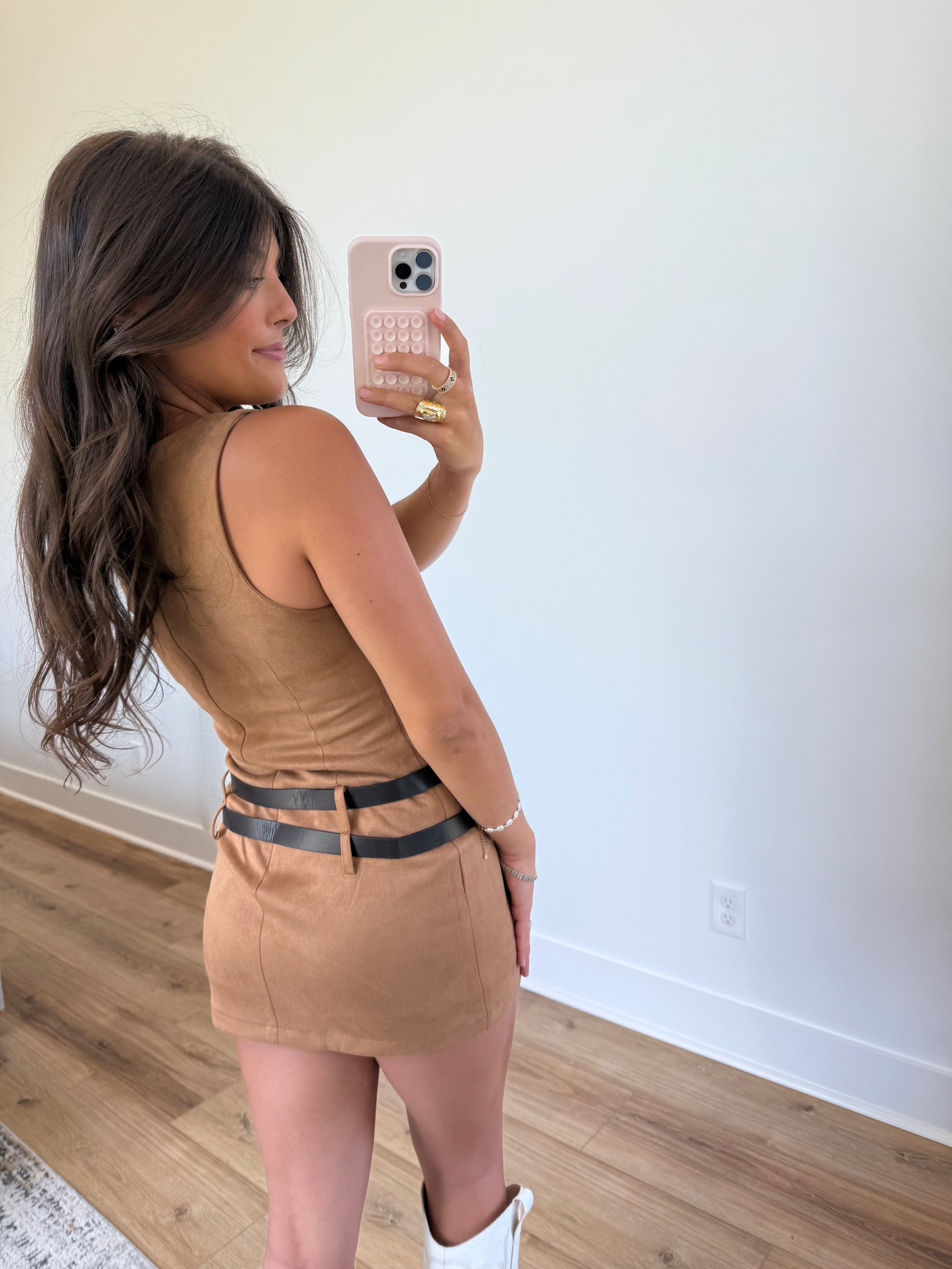 Double Buckle Babe Mini Dress