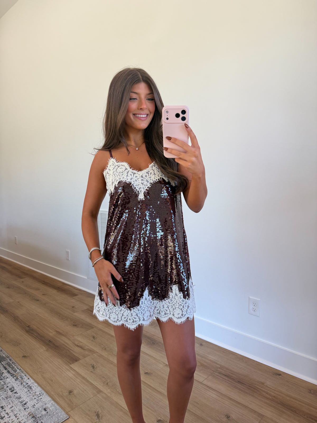 Gigi Mini Dress (Burgundy)