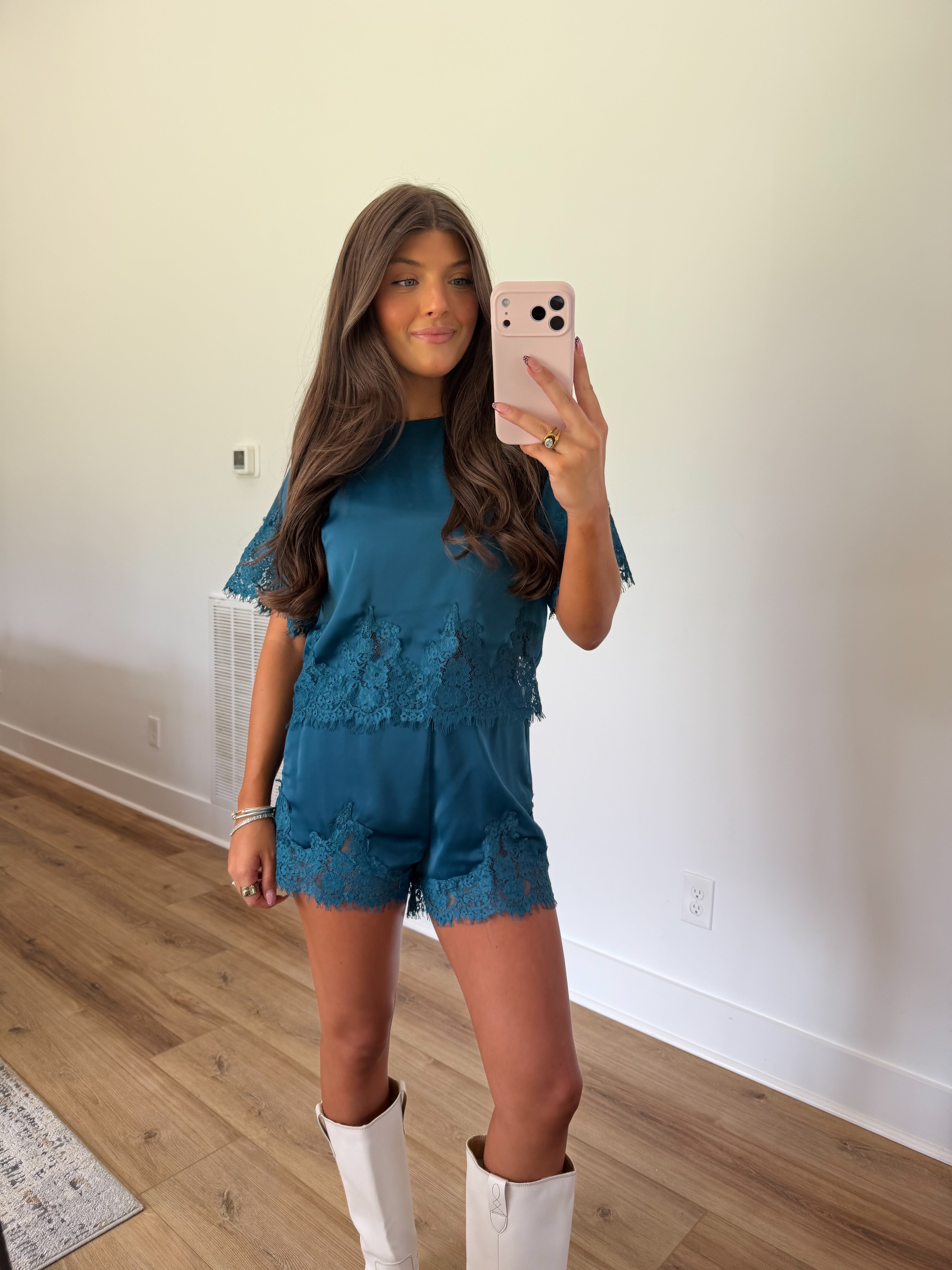 Deep Teal Lace Se