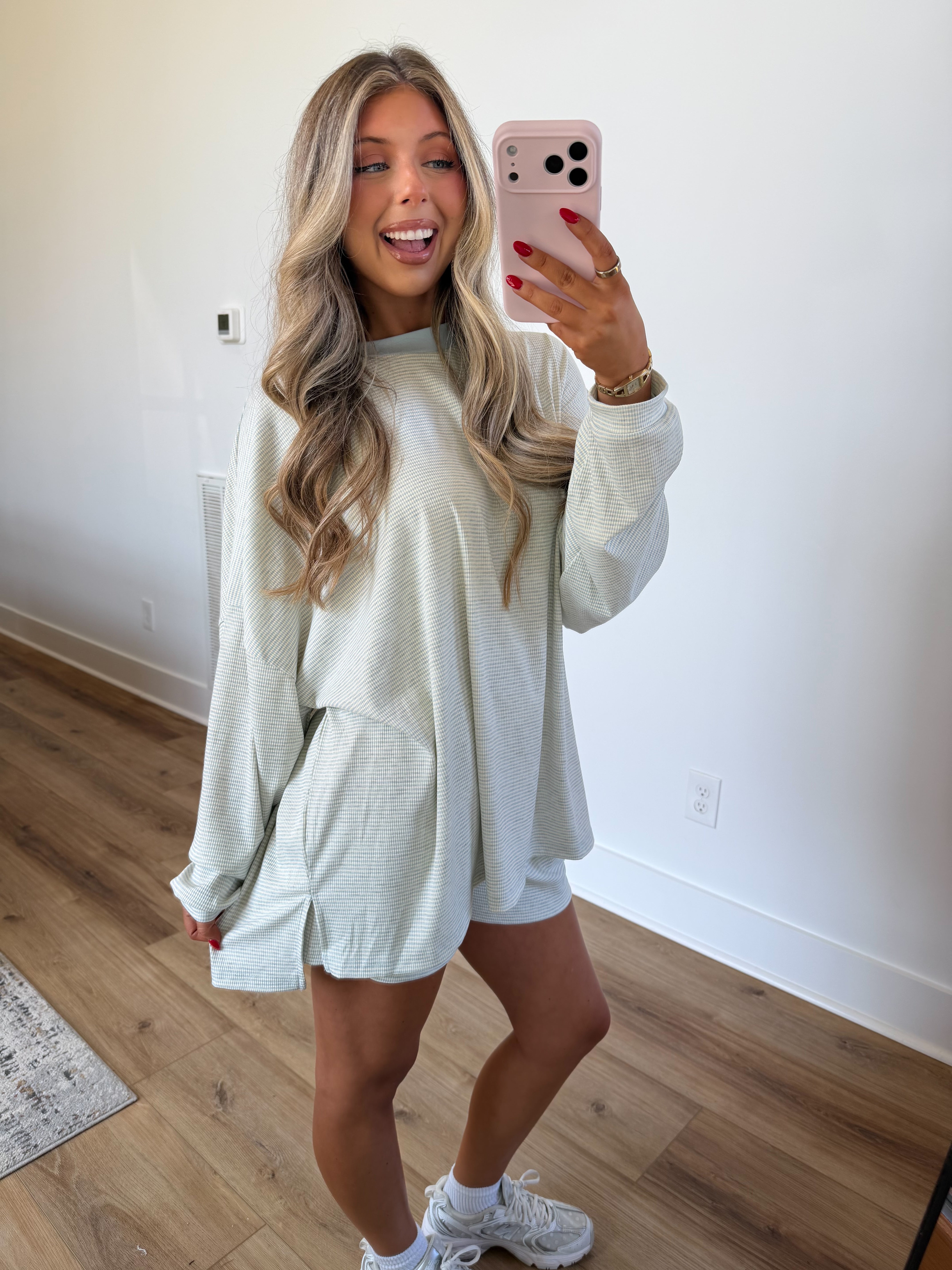The Frankie Stripe TOP (Powder Blue)